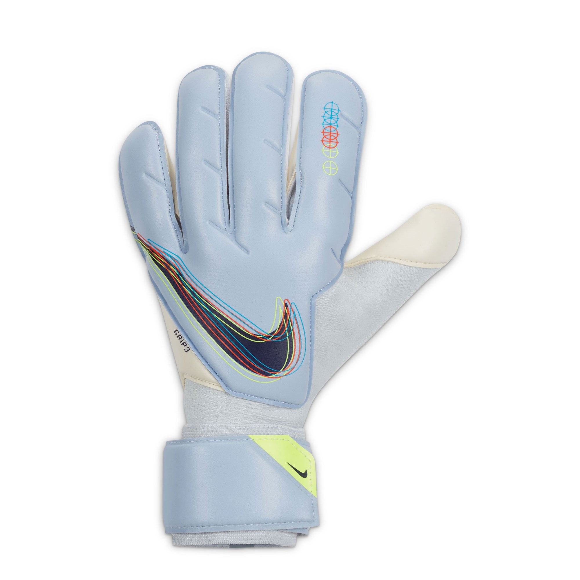Nike Men's Grip 3 Goalkeeper Gloves Light Marine/Blackened Blue、mySite、noshort