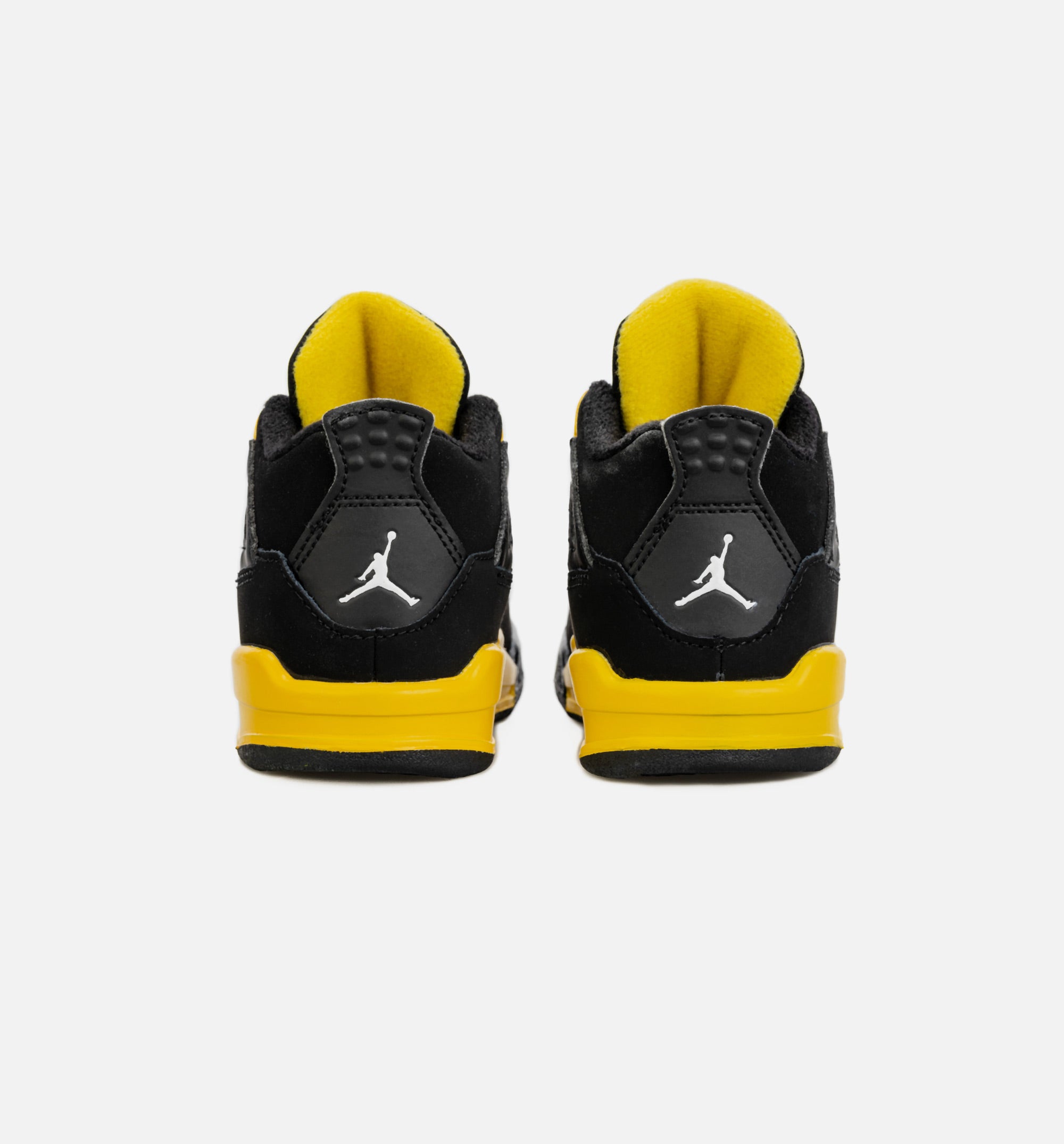 Air Jordan 4 Retro Thunder Infant Toddler Lifestyle Shoe - Black/Yellow、mySite、dreamappss