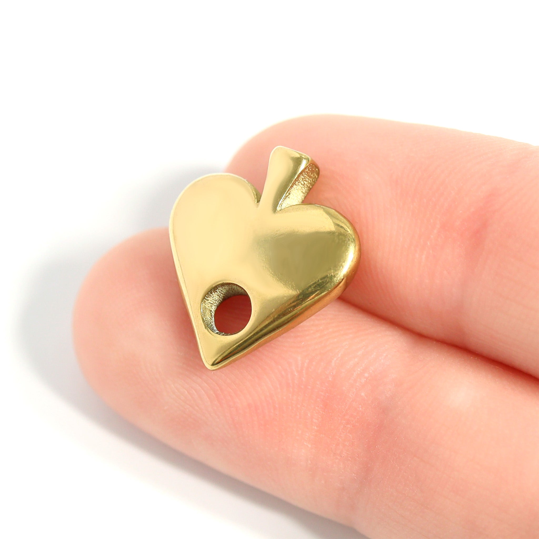 18K Gold PVD Stainless Steel Spade Charm / PDL0213、mySite、dreamappss