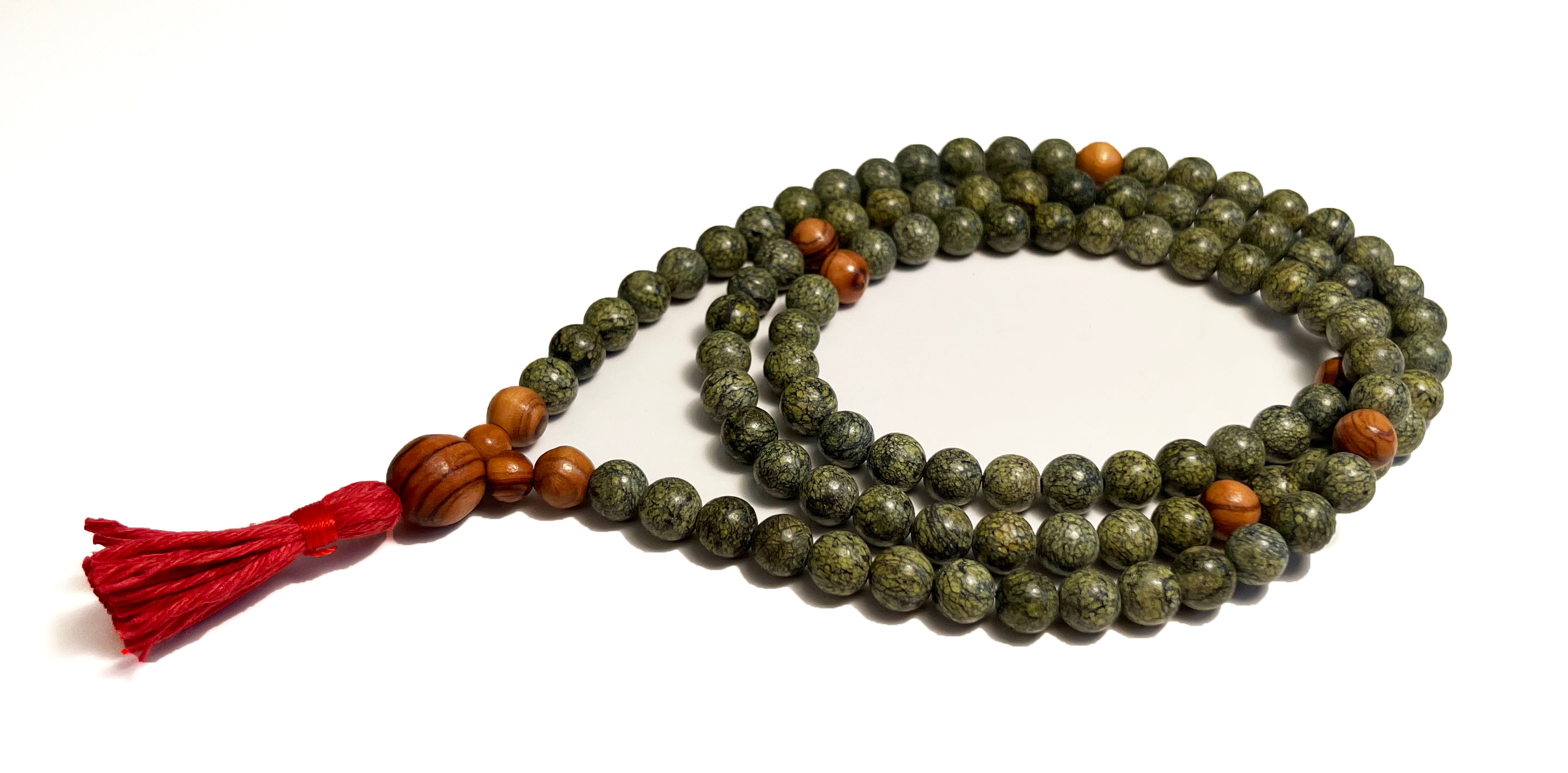 Serpentine and Olivewood Full Mala、mySite、topwebapps