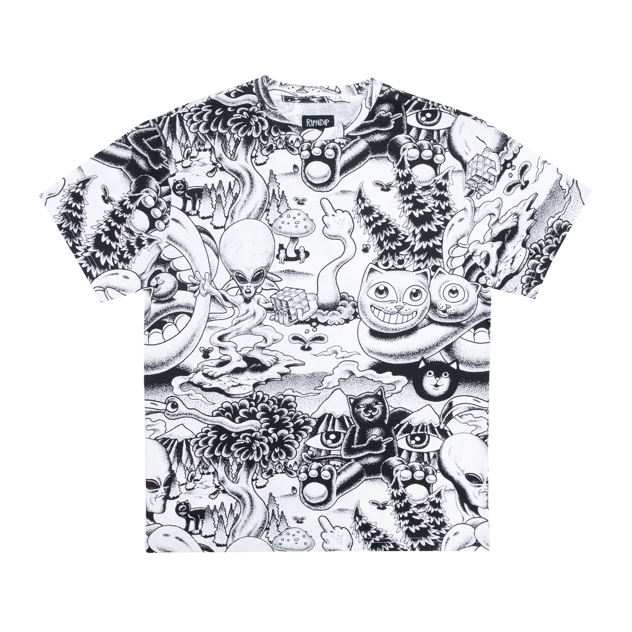  Dark Twisted Fantasy Short Sleeve Tee (Black/White)、mySite、merchandisen
