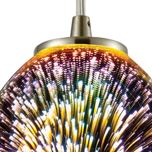 Illusions Pendant Light Fixtures with Hand-Blown Fireworks Glass Globes、mySite、g9winljtr