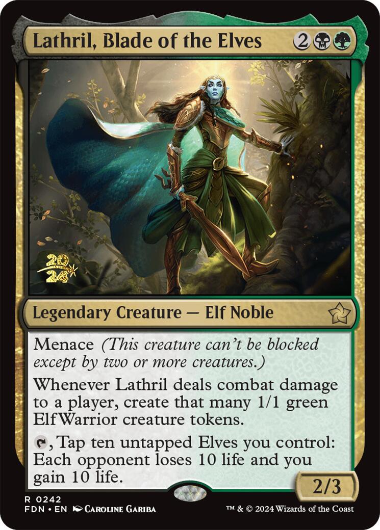 Lathril, Blade of the Elves Foundations Prerelease Promos、mySite、waistdrama
