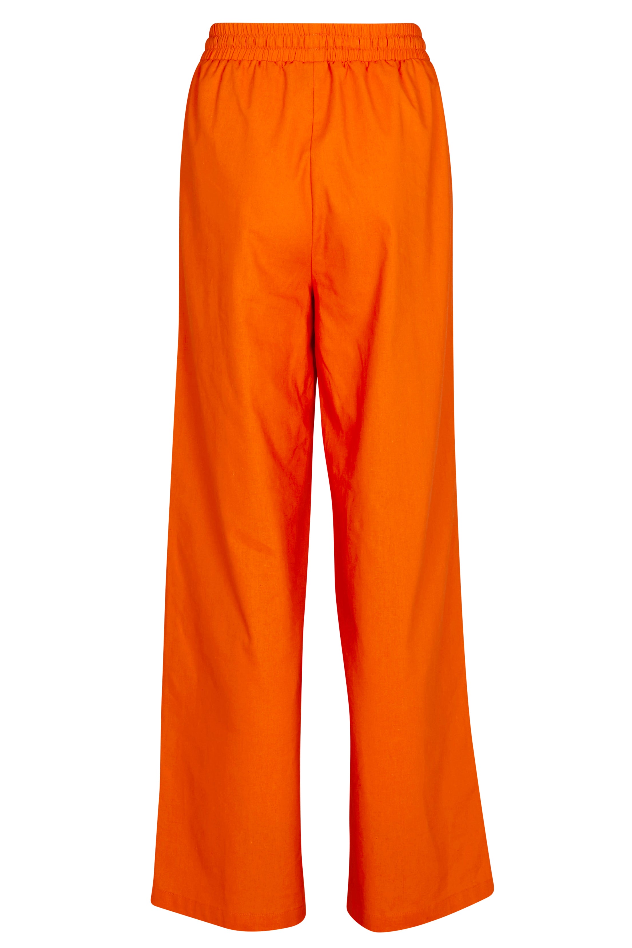 Orange Demi Cotton Linen Trousers、mySite、solidvoid