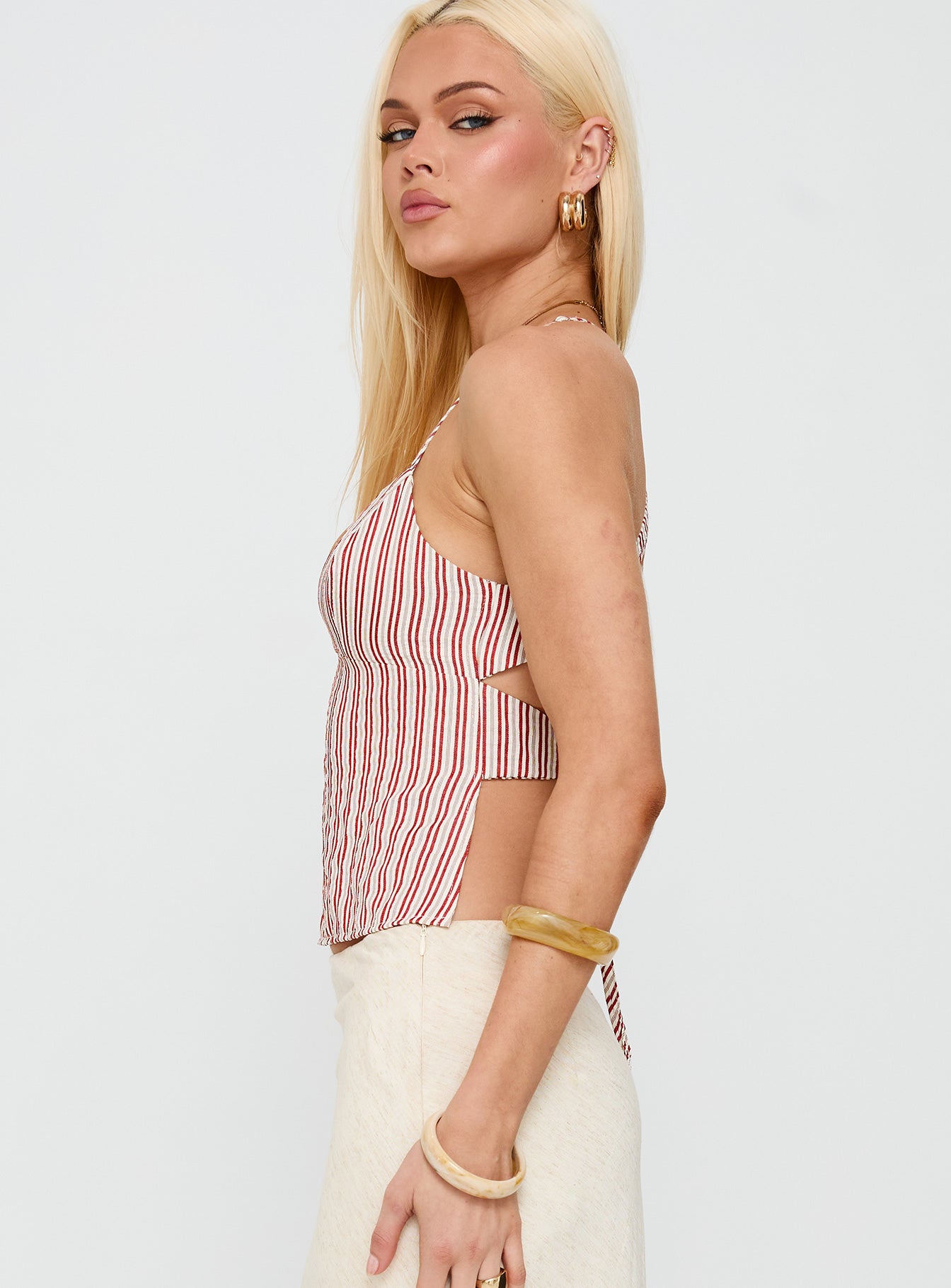 Candid Top Red Stripe、mySite、solidvoid