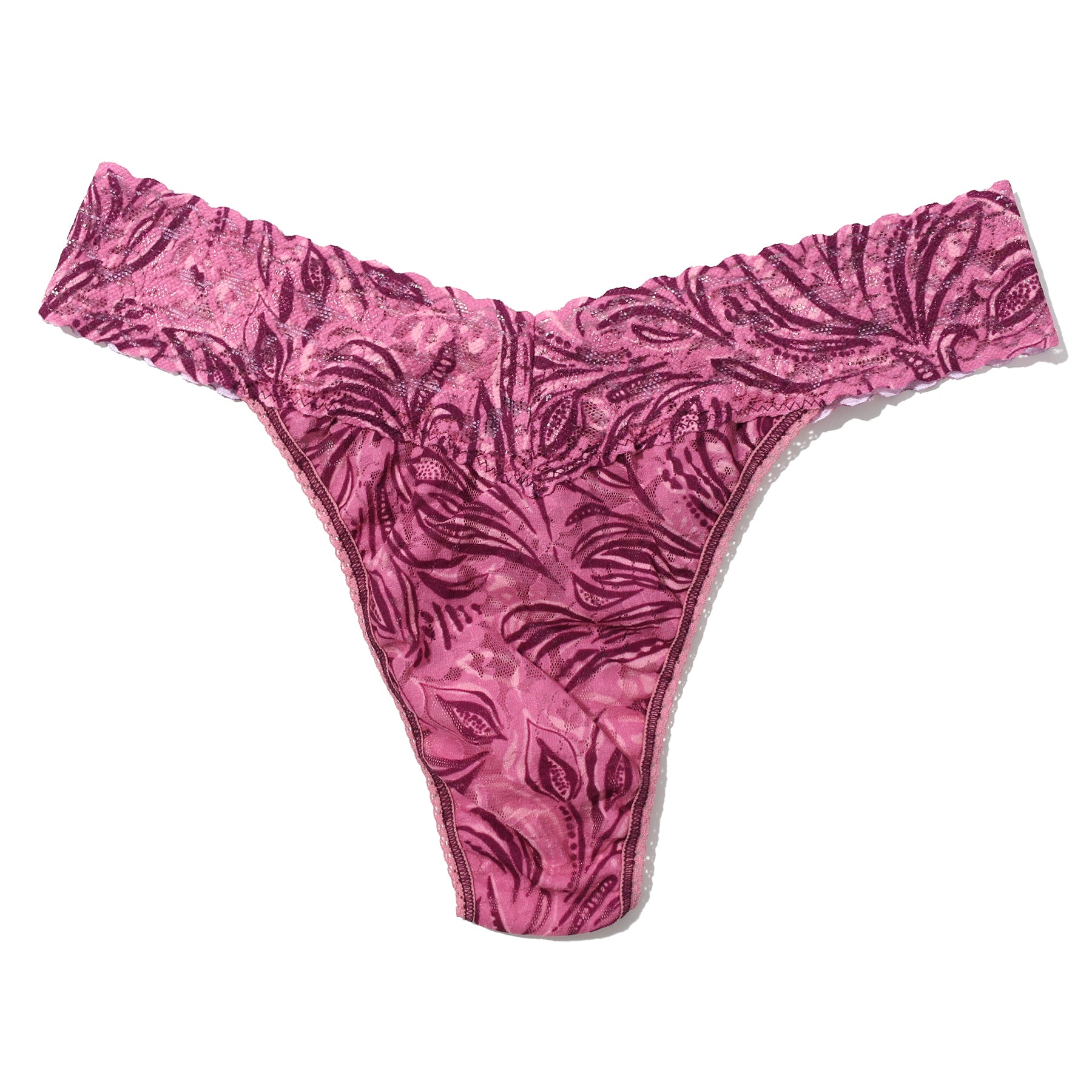  Hanky Panky Printed Lace Original Rise Thong、mySite、justintrudeaud