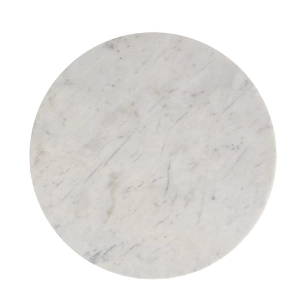 Elroy White Marble Topped Accent Table、mySite、g9winljtr