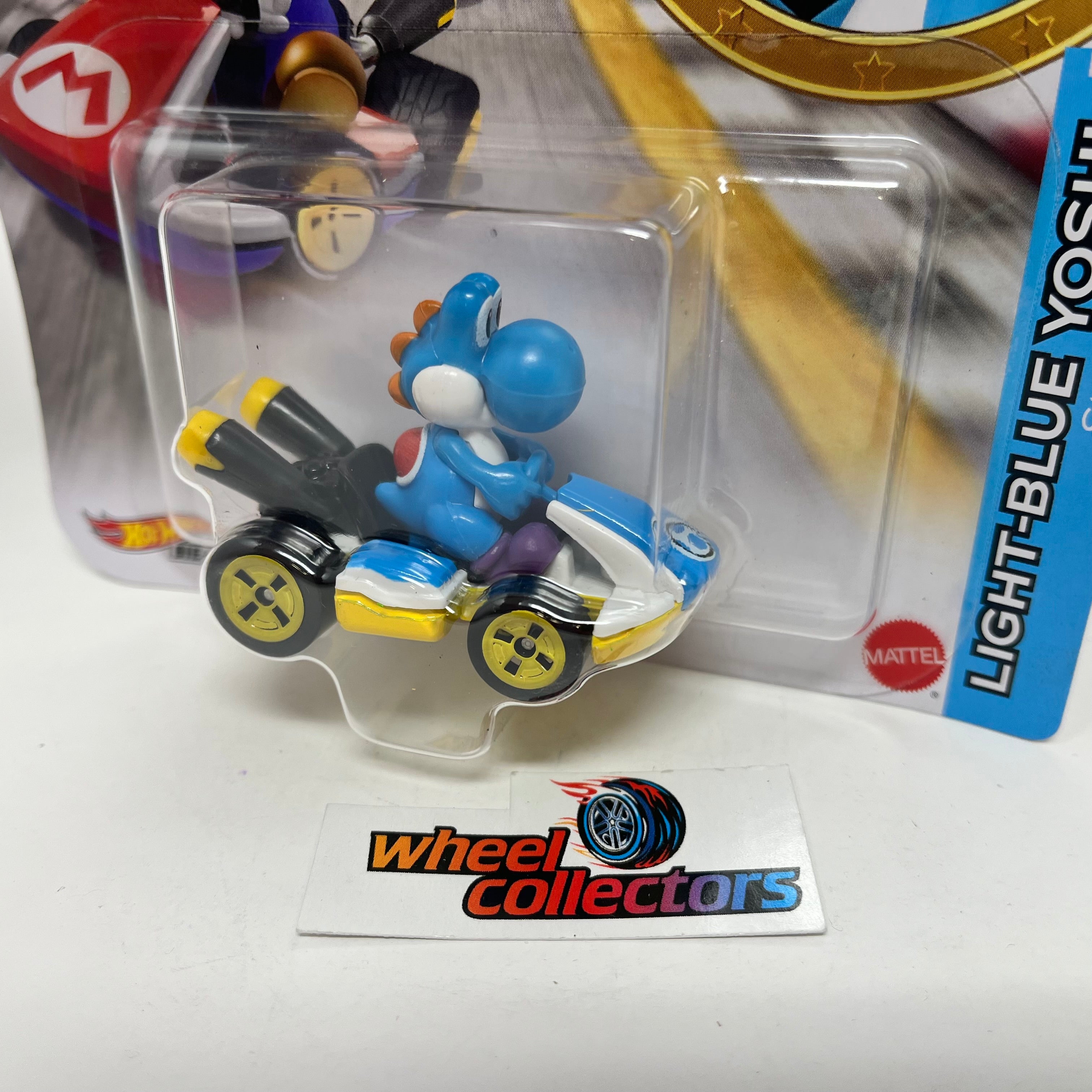 Light-Blue Yoshi Standard Kart * 2022 Hot Wheels MARIO KART Nintendo NEW Case C、mySite、hgirdovlk