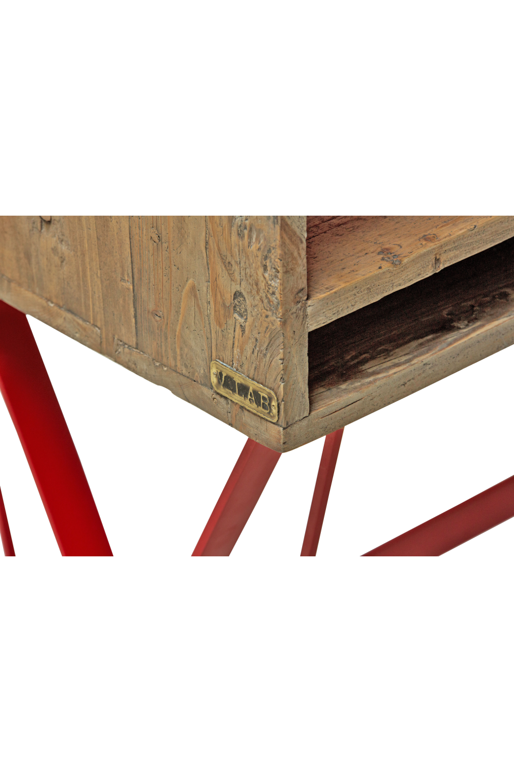 Red Accented Bureau Bookcase | Versmissen Exxes、mySite、neckold
