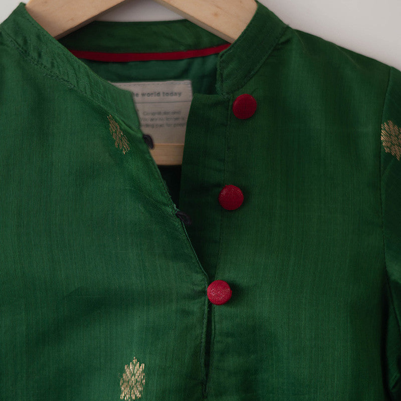 Cotton Ethnic Kurta For Boys | Tulsi Green、mySite、camillekostekn