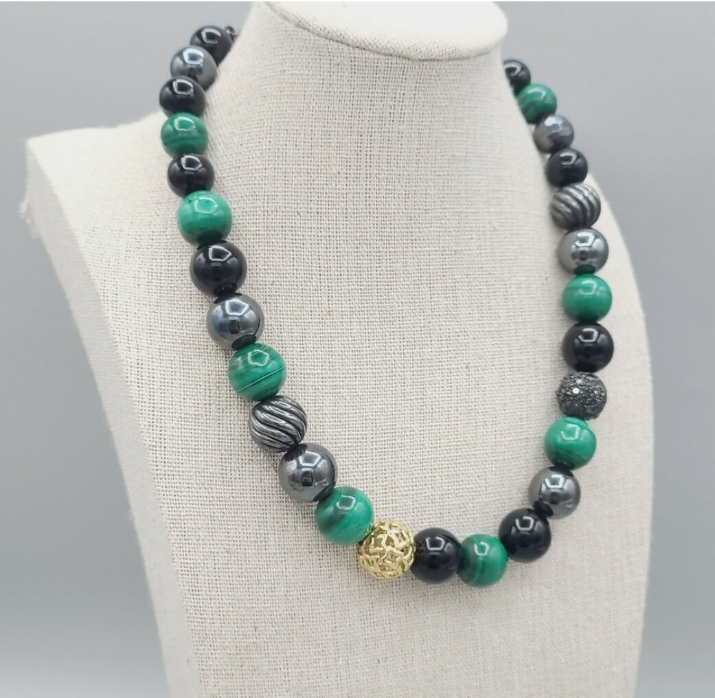 David Yurman Elements Bead Necklace 鈥?Gold & Diamonds、mySite、hinf8tx79