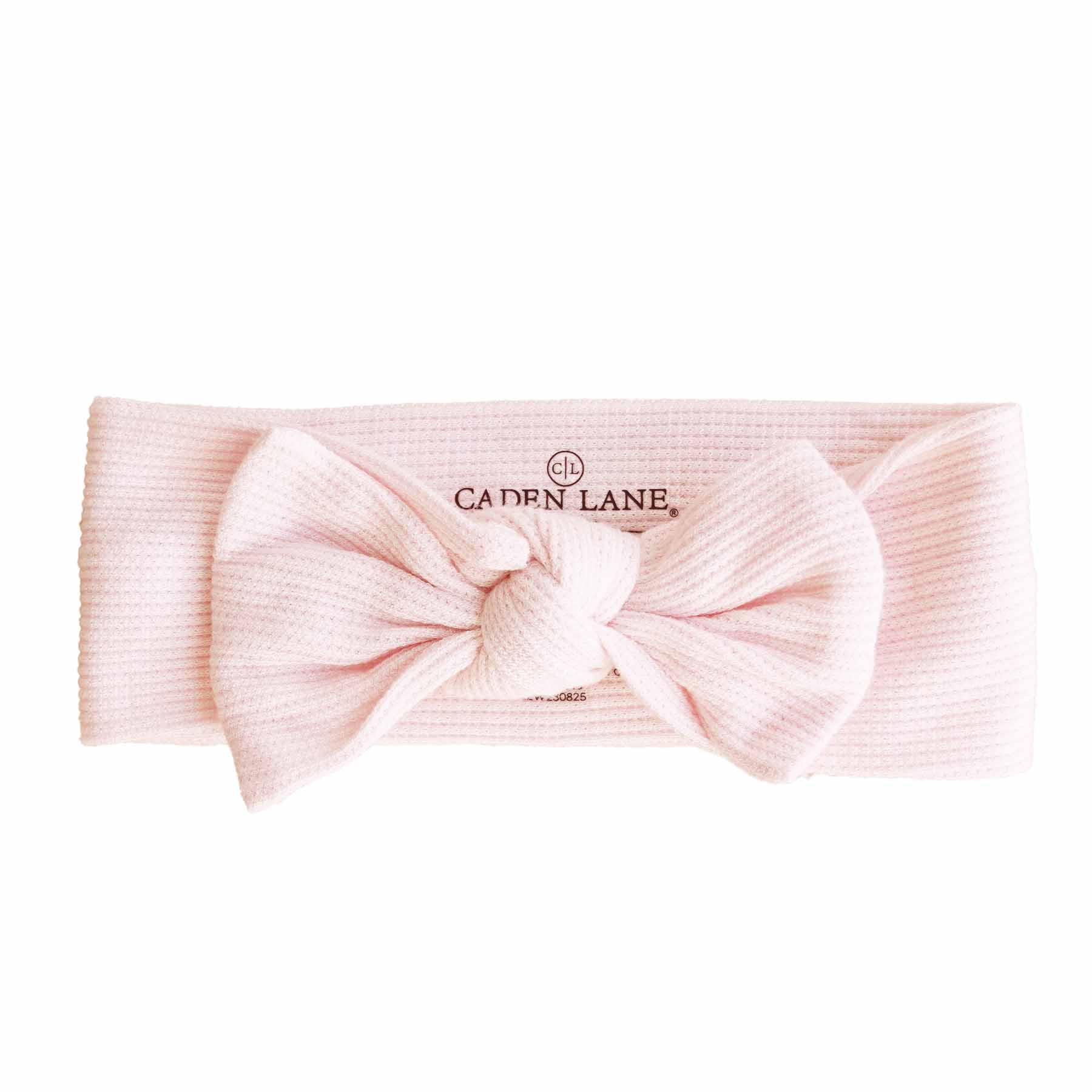  Pearl Pink Bamboo Waffle Knit Large Bow Headwrap、mySite、layawaytickets