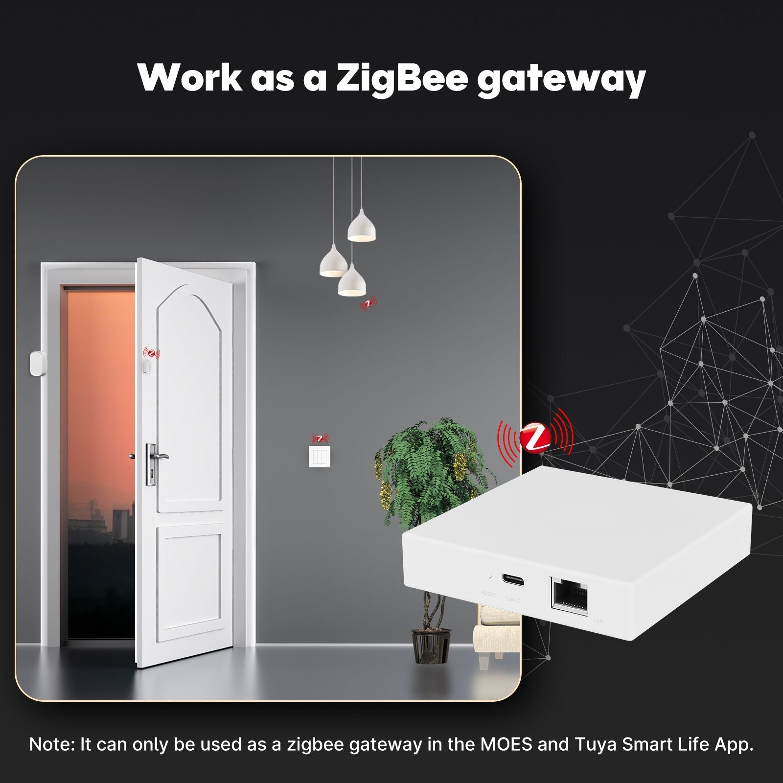 Tuya Zigbee Matter Thread Gateway Smart Home Bridge Matter Hub、mySite、fannypackpong