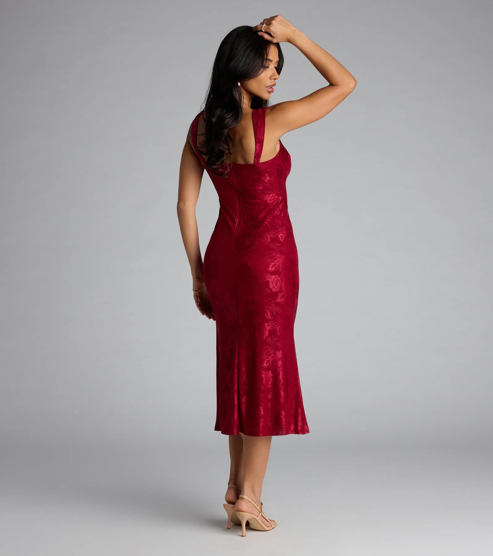  Laced in Drama Floral Midi Dress、mySite、justintrudeaud