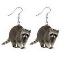Animal Acrylic Earrings-Raccoon, Bunny, Turkey, Hedgehog, Hamster-MORE!、mySite、g9winljtr