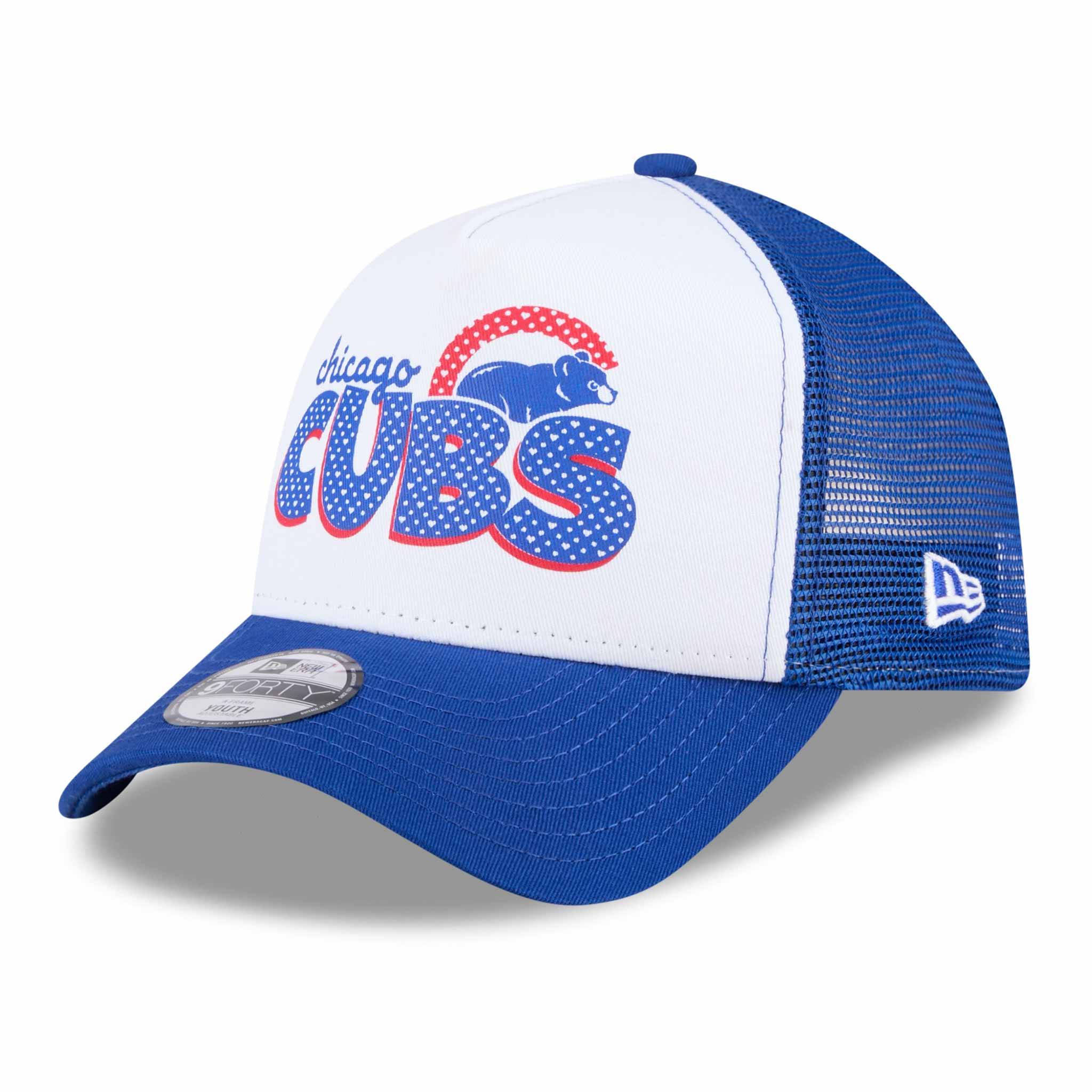 Chicago Cubs New Era Youth Girls 9FORTY A-Frame Adjustable Cap、mySite、vikingsvslions