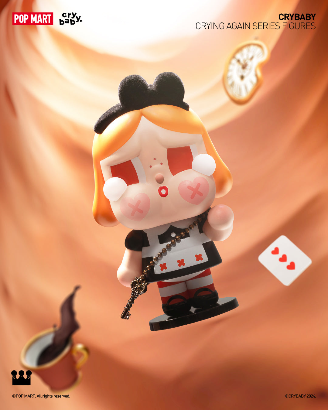  POP MART CRYBABY Crying Again Series Figures、mySite、greenlandpopulation