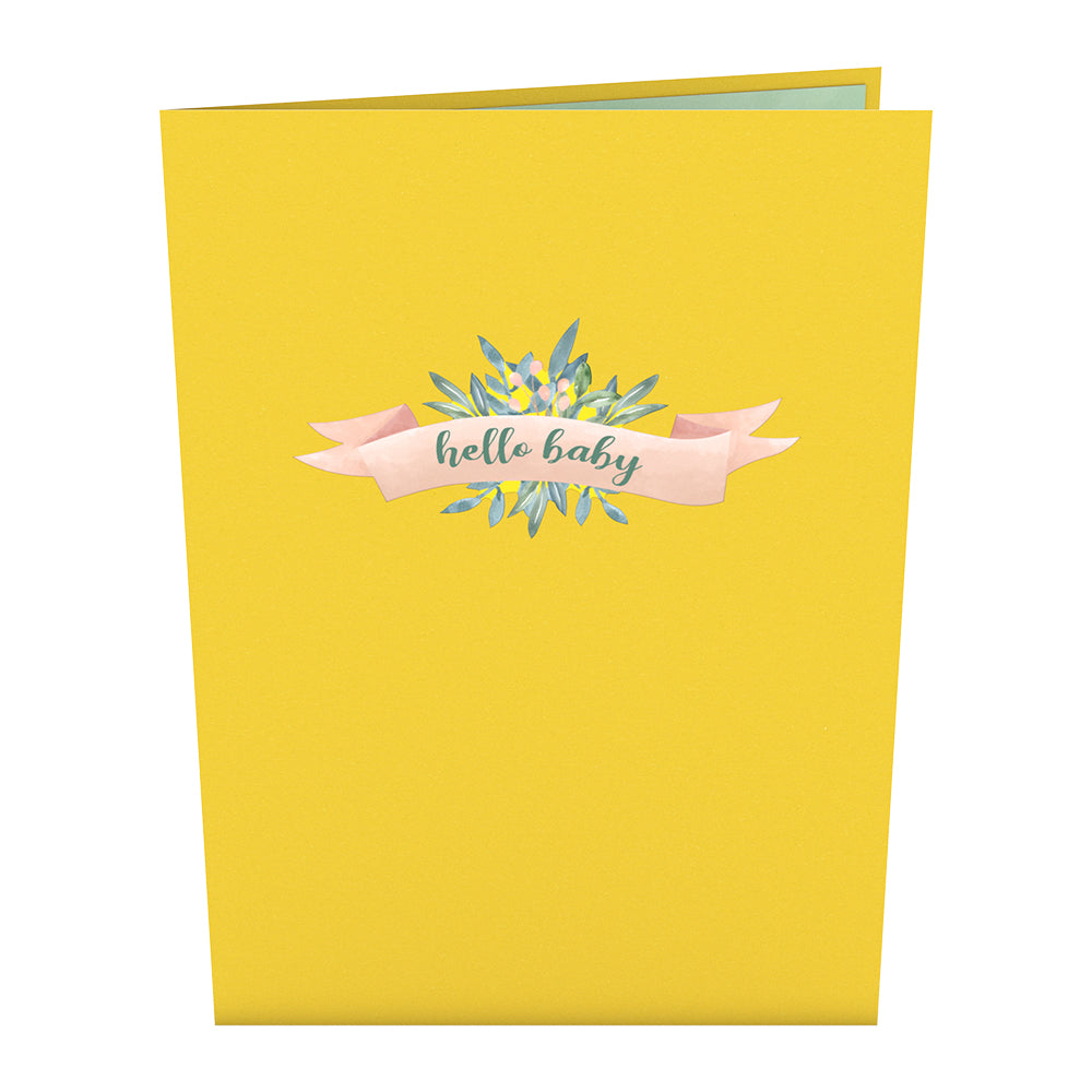 Yellow Baby Carriage Pop-Up Card、mySite、solidvoid