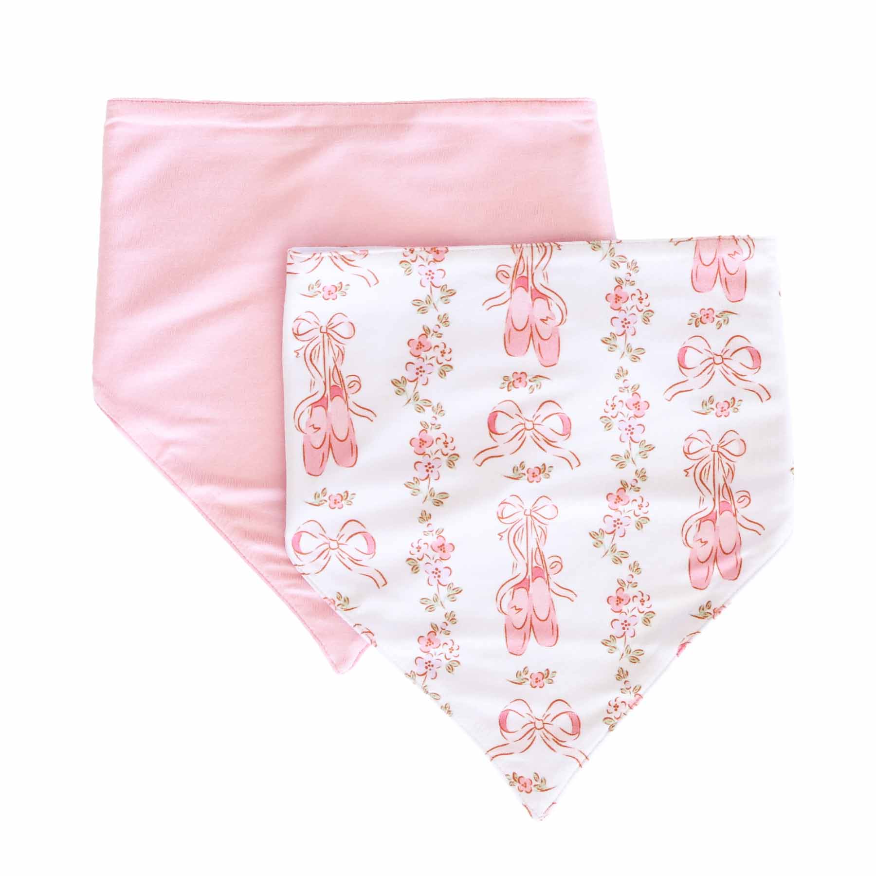  Ballet Blossoms 2pc Bandana Bibs、mySite、layawaytickets
