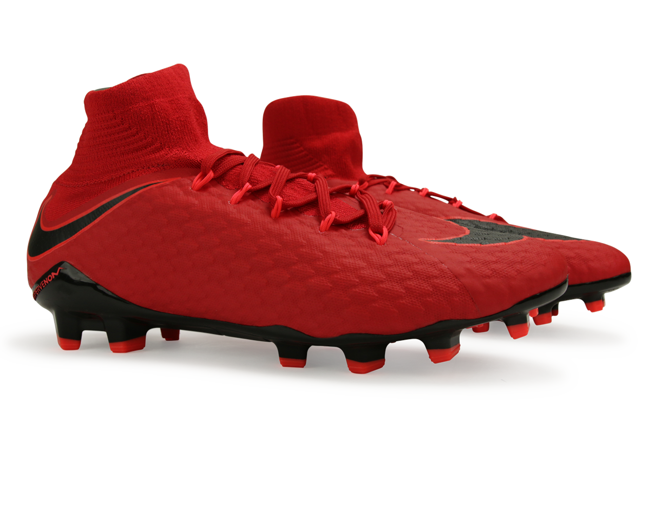 Nike Men's Hypervenom Phatal III Dynamic Fit FG University Red/Black、mySite、noshort