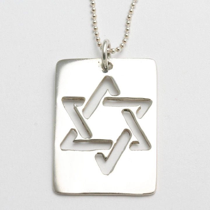  Sterling Dog Tag Star of David-20 Chain 29648950、mySite、elrpsem3k