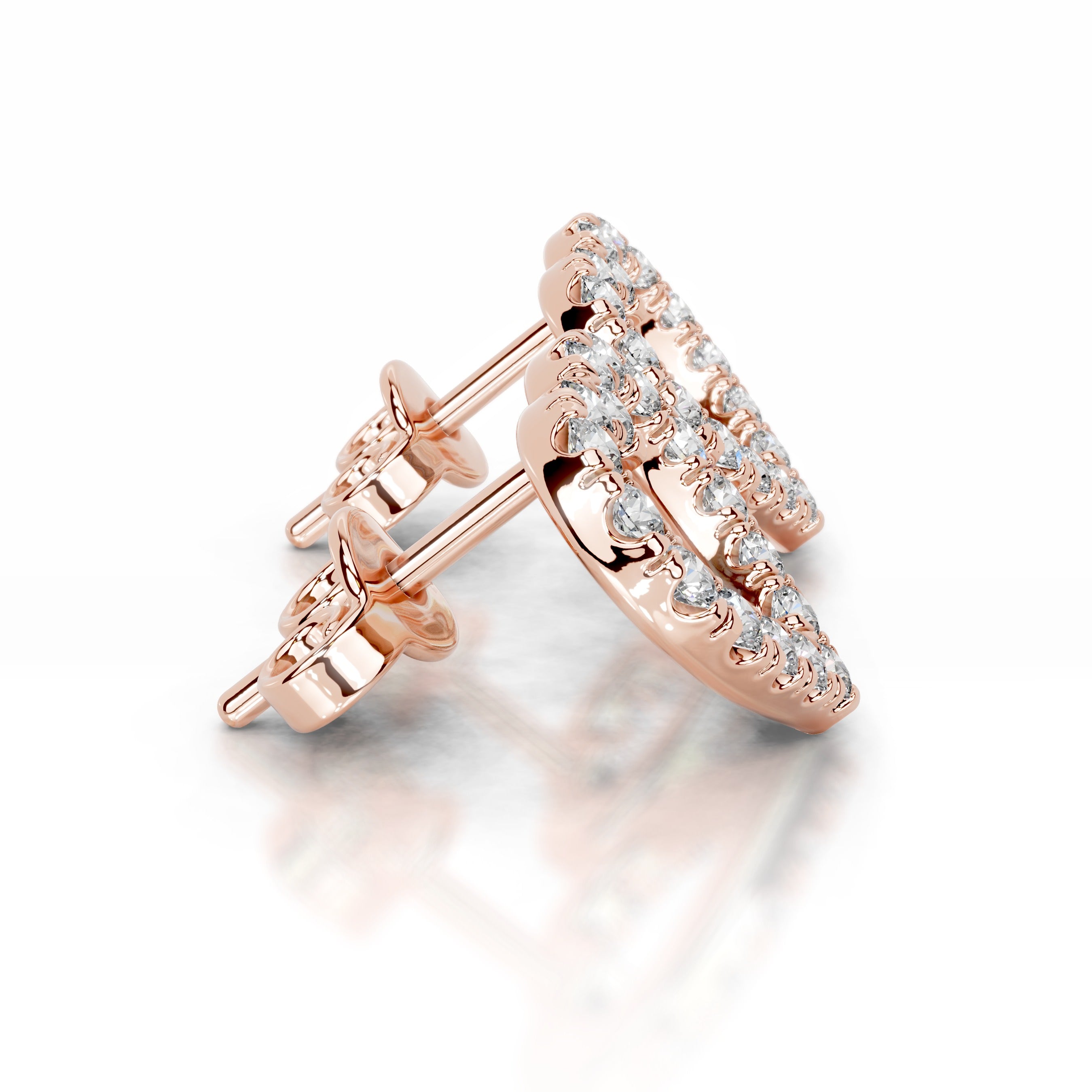 Linda Diamond Earrings - 14K Rose Gold、mySite、hinf8tx79
