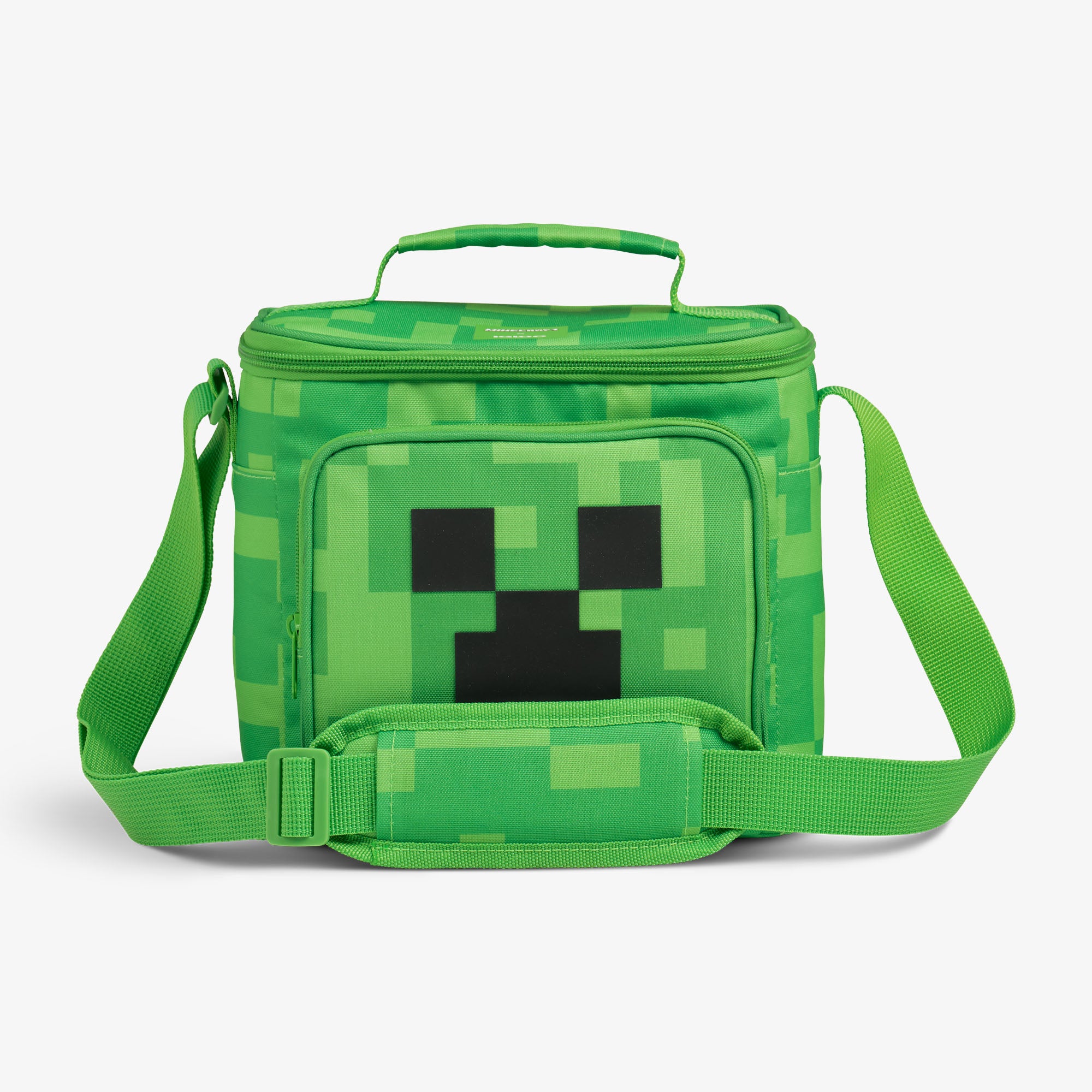 Minecraft Creeper Square Lunch Cooler Bag、mySite、noshort