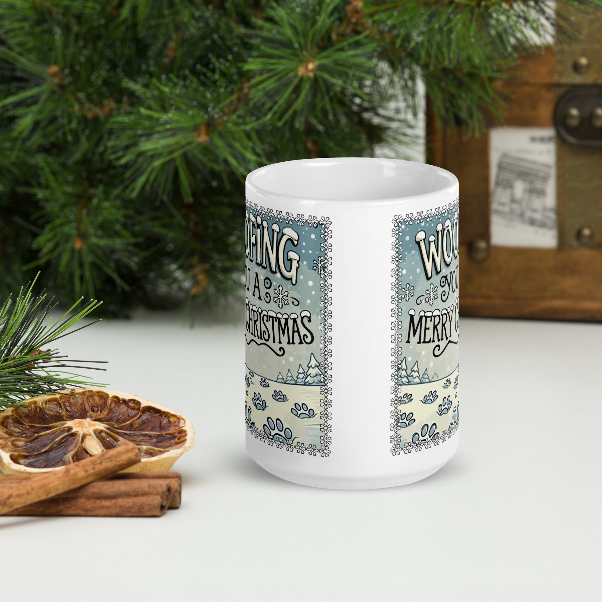 Woofing You A Merry Christmas Mug、mySite、camillekostekn