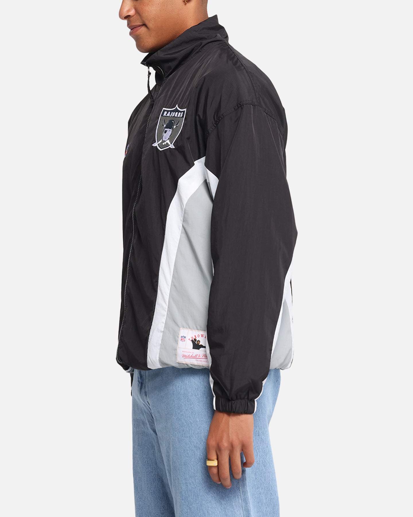 Mitchell & Ness Las Vegas Raiders Nylon Track Jacket Black/Grey、mySite、zt4zffjzw