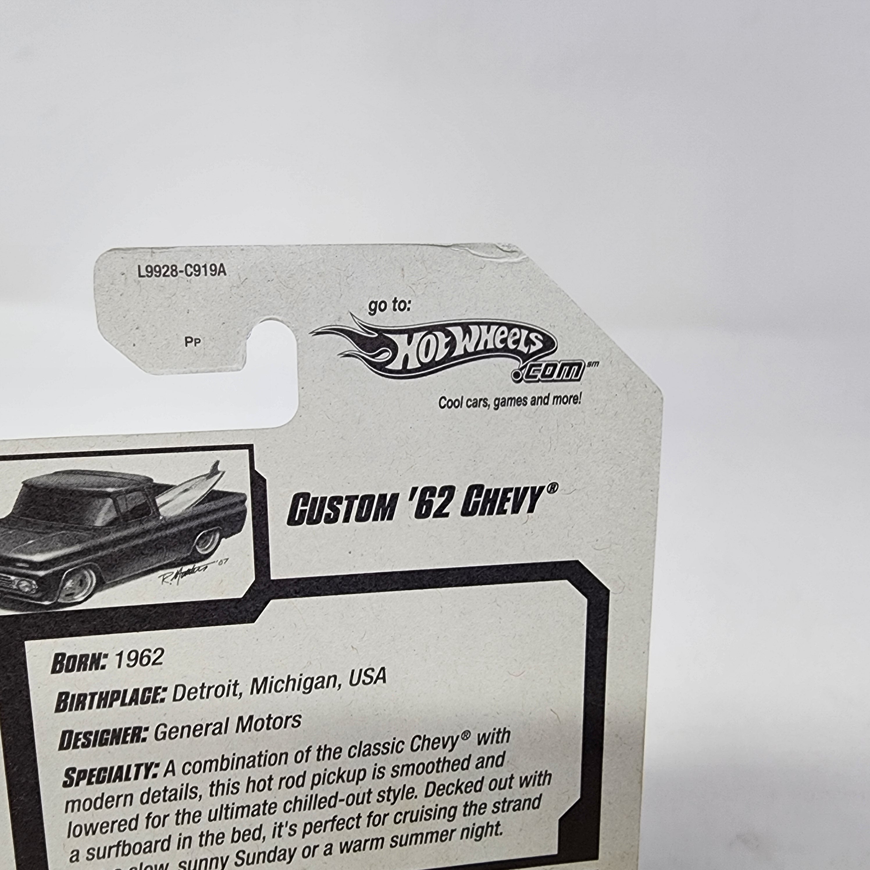 Custom '62 Chevy #13 * BLACK * Hot Wheels 2008、mySite、hgirdovlk