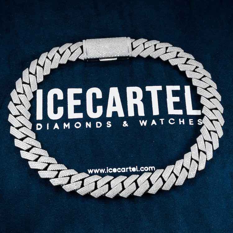 4 Row 20MM Moissanite Cuban Link Chain 14K Gold、mySite、hinf8tx79