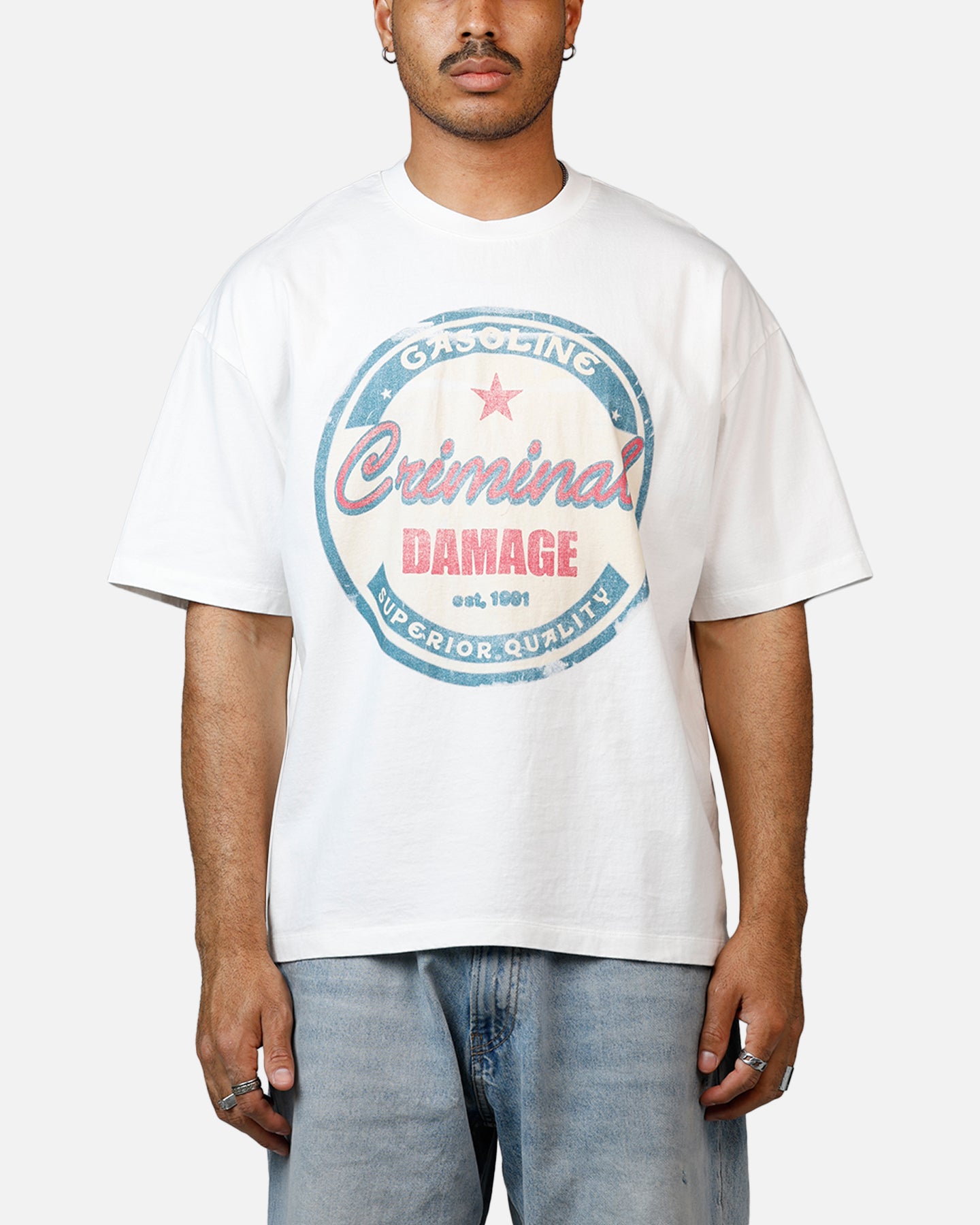 Criminal Damage Gasoline T-Shirt Off White、mySite、zt4zffjzw