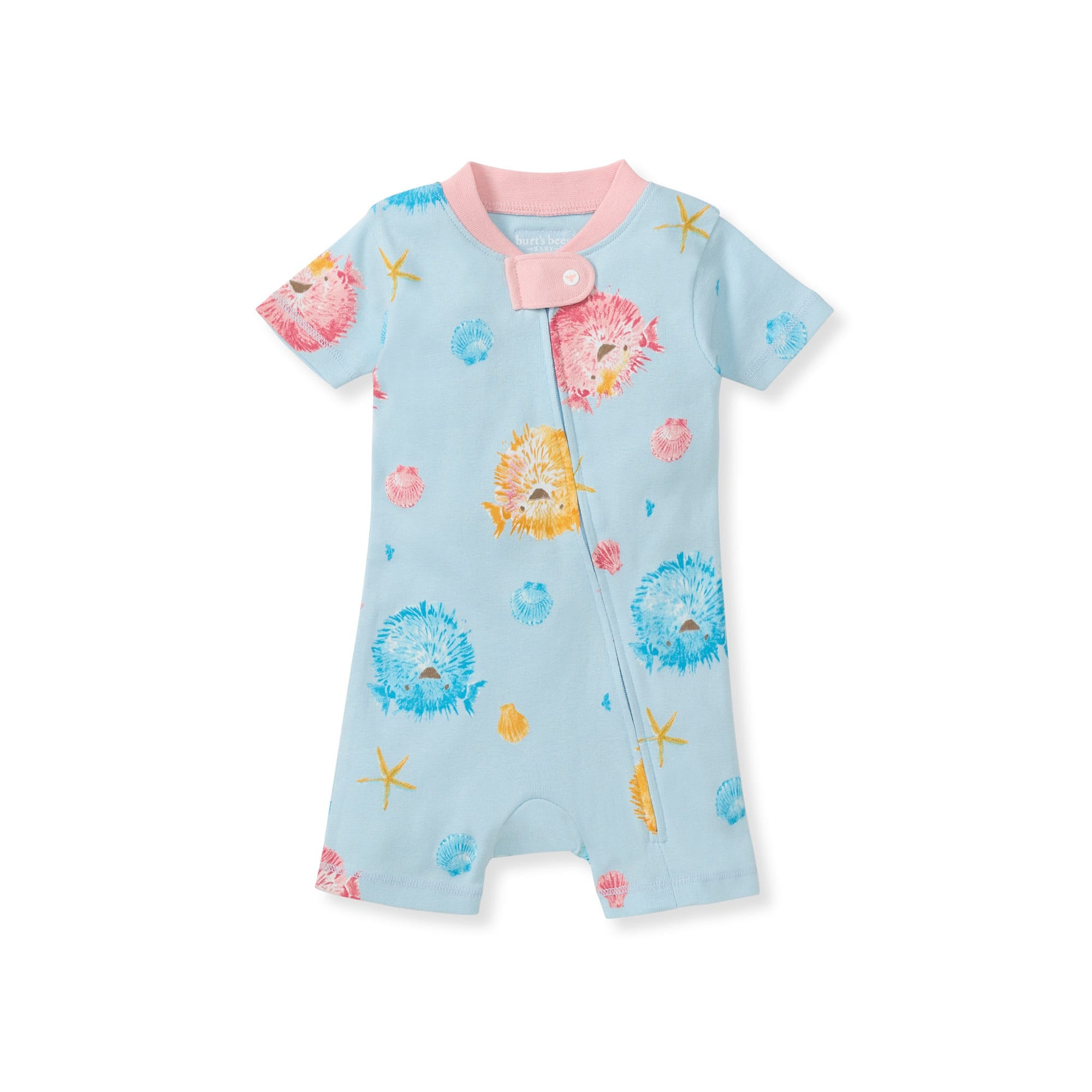 Puffer Fish Organic Baby Sleeper Romper、mySite、g9winljtr