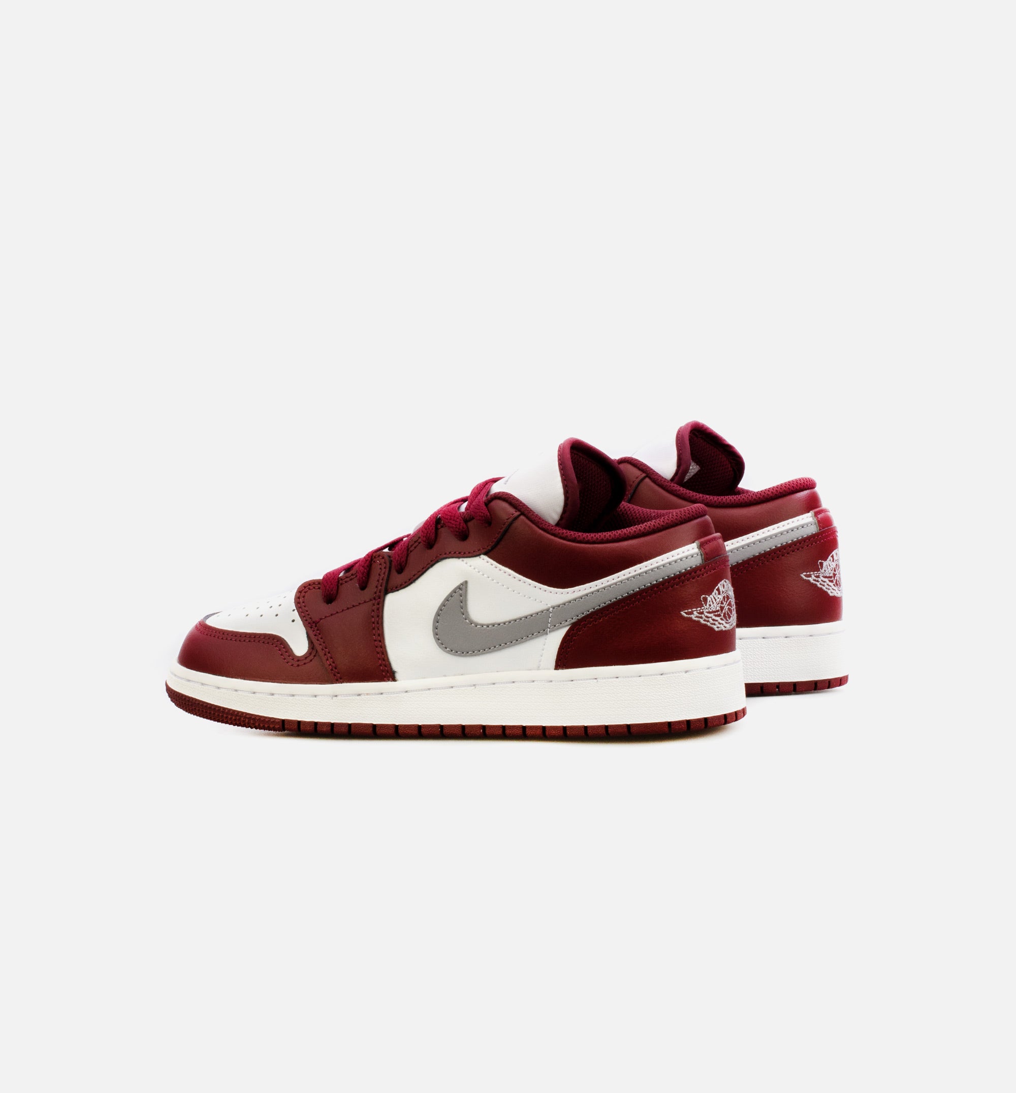 Air Jordan 1 Low Cherrywood Red Cement Grey Grade School Lifestyle Shoe - Cherrywood Red/ Cement Grey、mySite、dreamappss