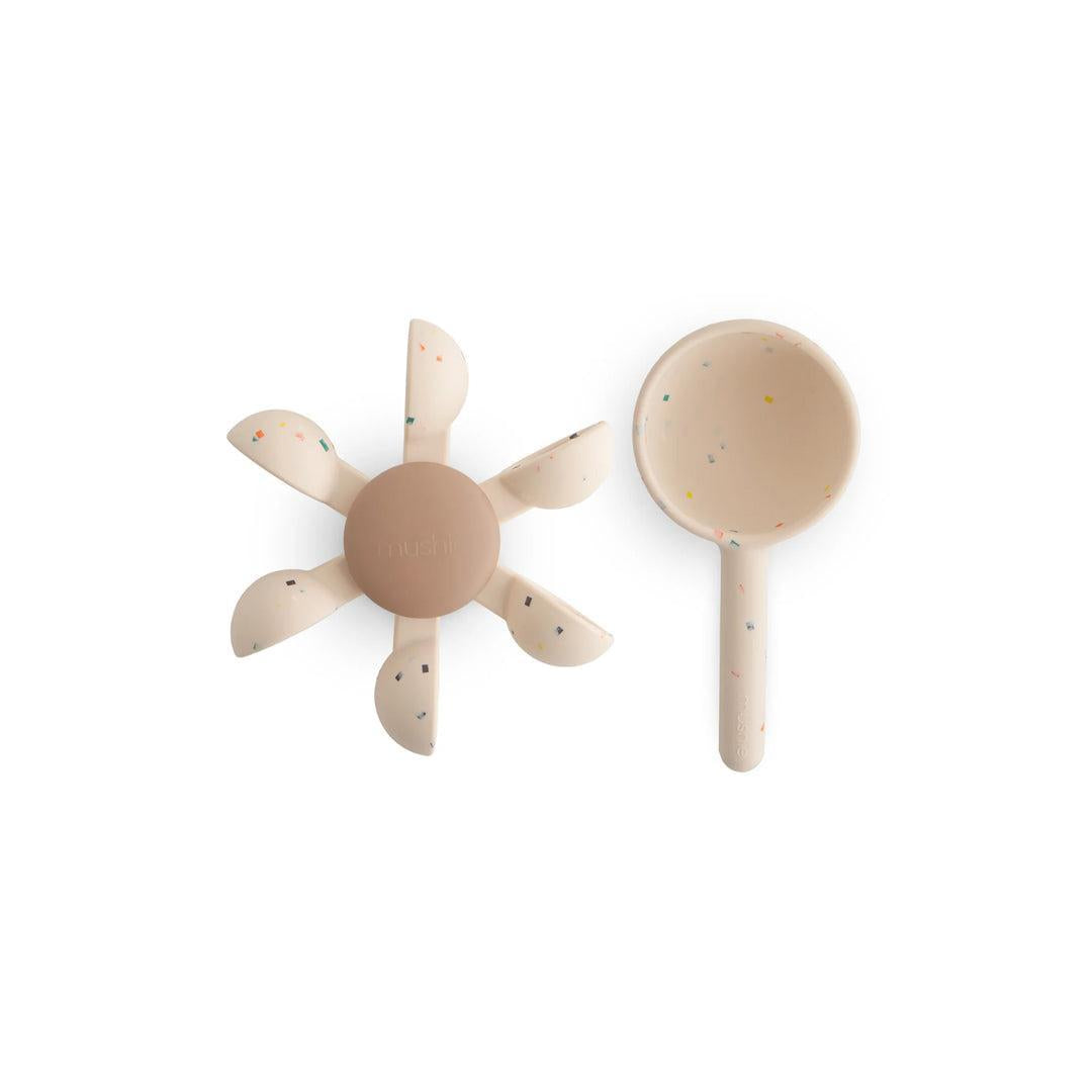  Mushie Water Wheel Bath Play Set - Cream Speckle、mySite、merchandisen
