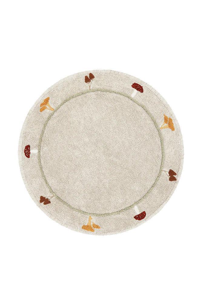 WASHABLE ROUND RUG CHANTERELLE、mySite、gigharbornorthrealestate
