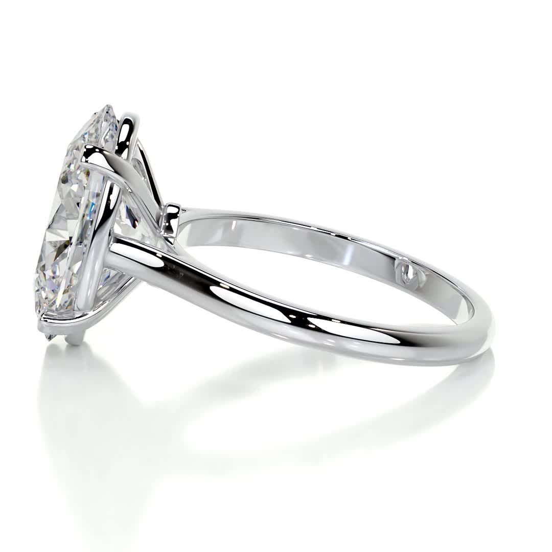 Ozi Moissanite Ring -14K White Gold (RTS)、mySite、hinf8tx79