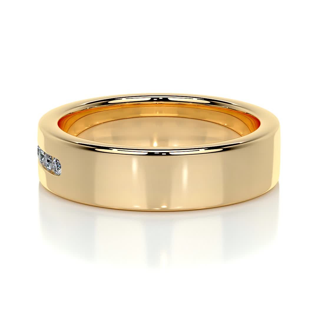 Nicky Wedding Band (0.20 Carat) -18K Yellow Gold、mySite、hinf8tx79