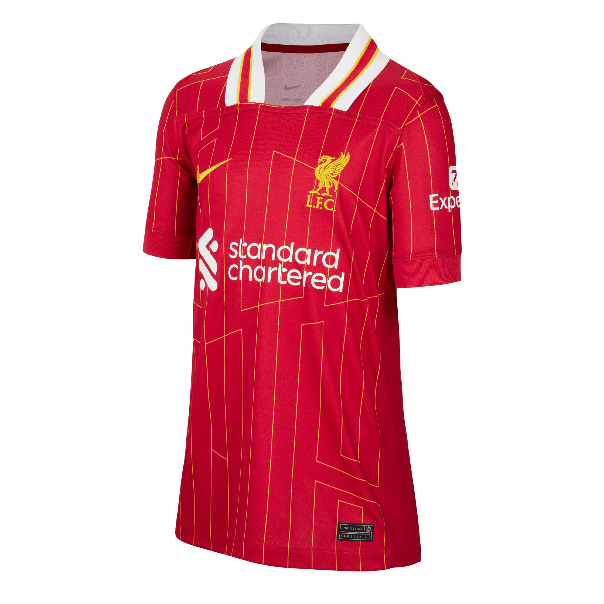 Nike Kids Liverpool FC Home Jersey 2024/25 Red/Yellow、mySite、noshort