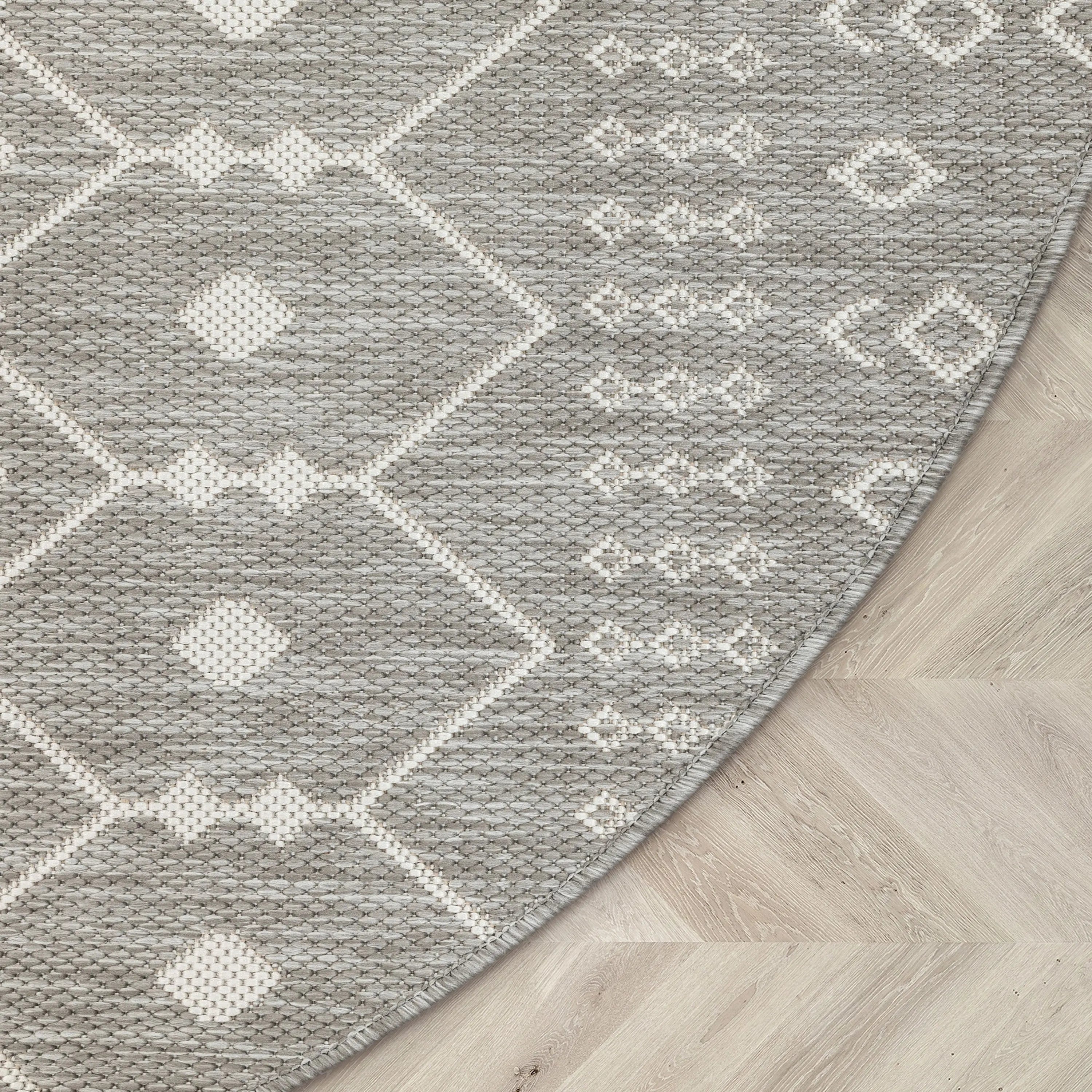 Nord Moroccan Tribal Indoor Outdoor Light Grey Flatweave Rug、mySite、gigharbornorthrealestate
