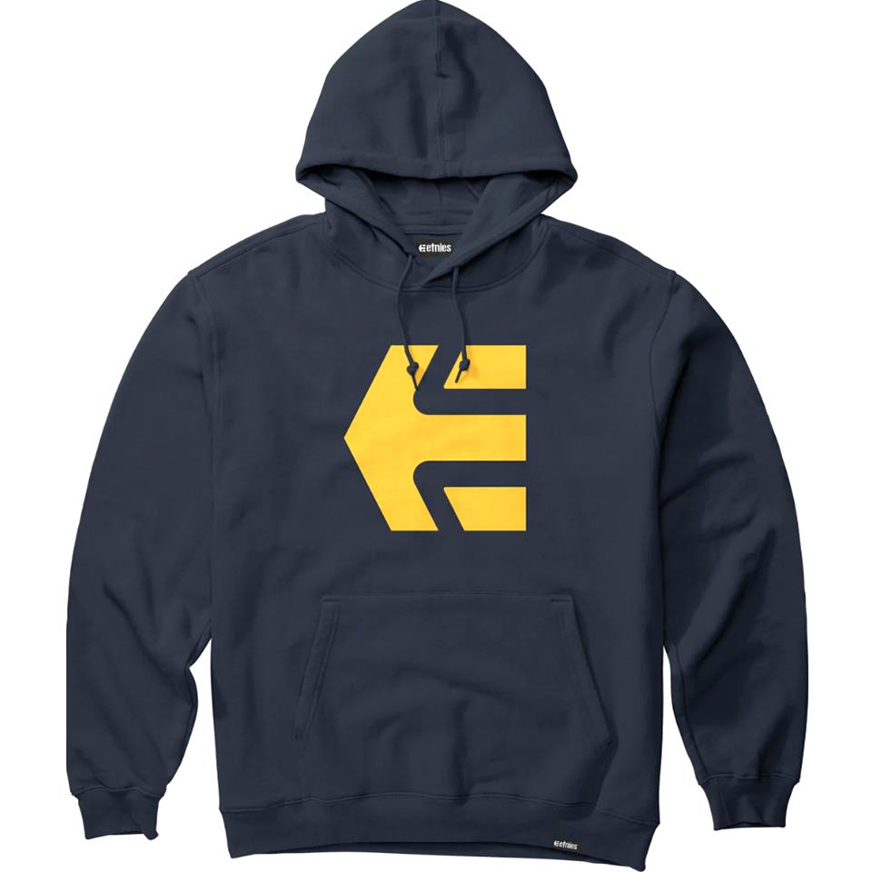  Etnies Classic Icon Hoodie - Navy/Yellow、mySite、merchandisen
