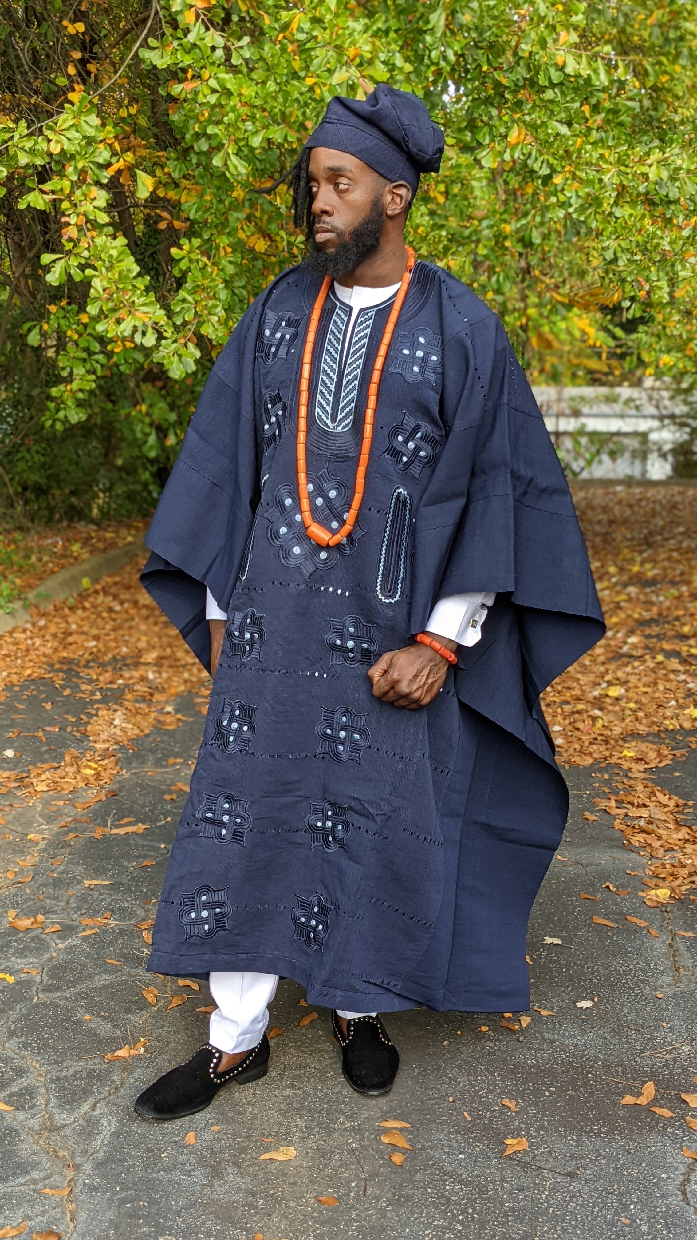 Obasanjo African Aso Oke Agbada Grand boubou Robe - DPSBNB44、mySite、solidvoid