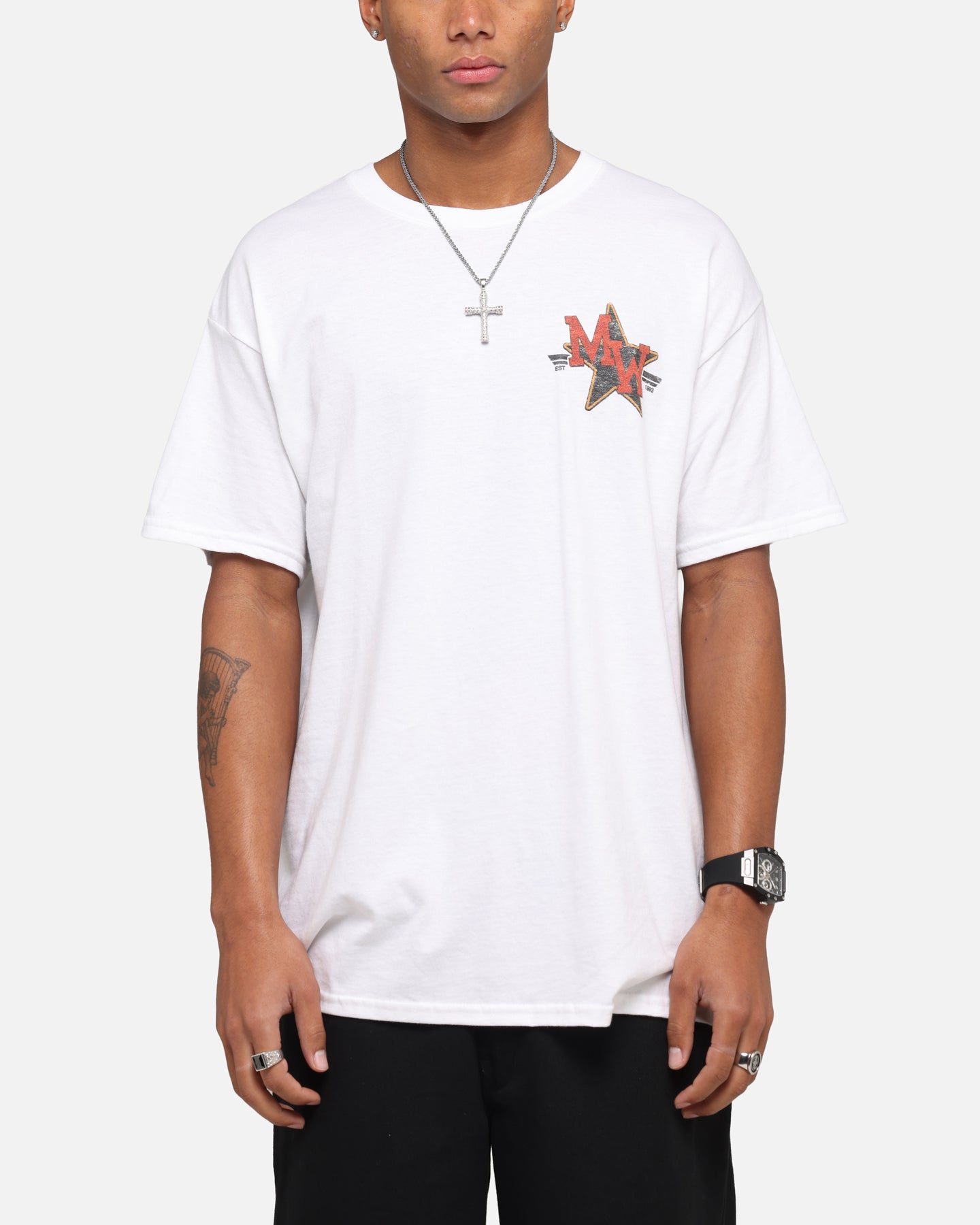 Morgan Wallen Morgan Star T-Shirt White、mySite、zt4zffjzw