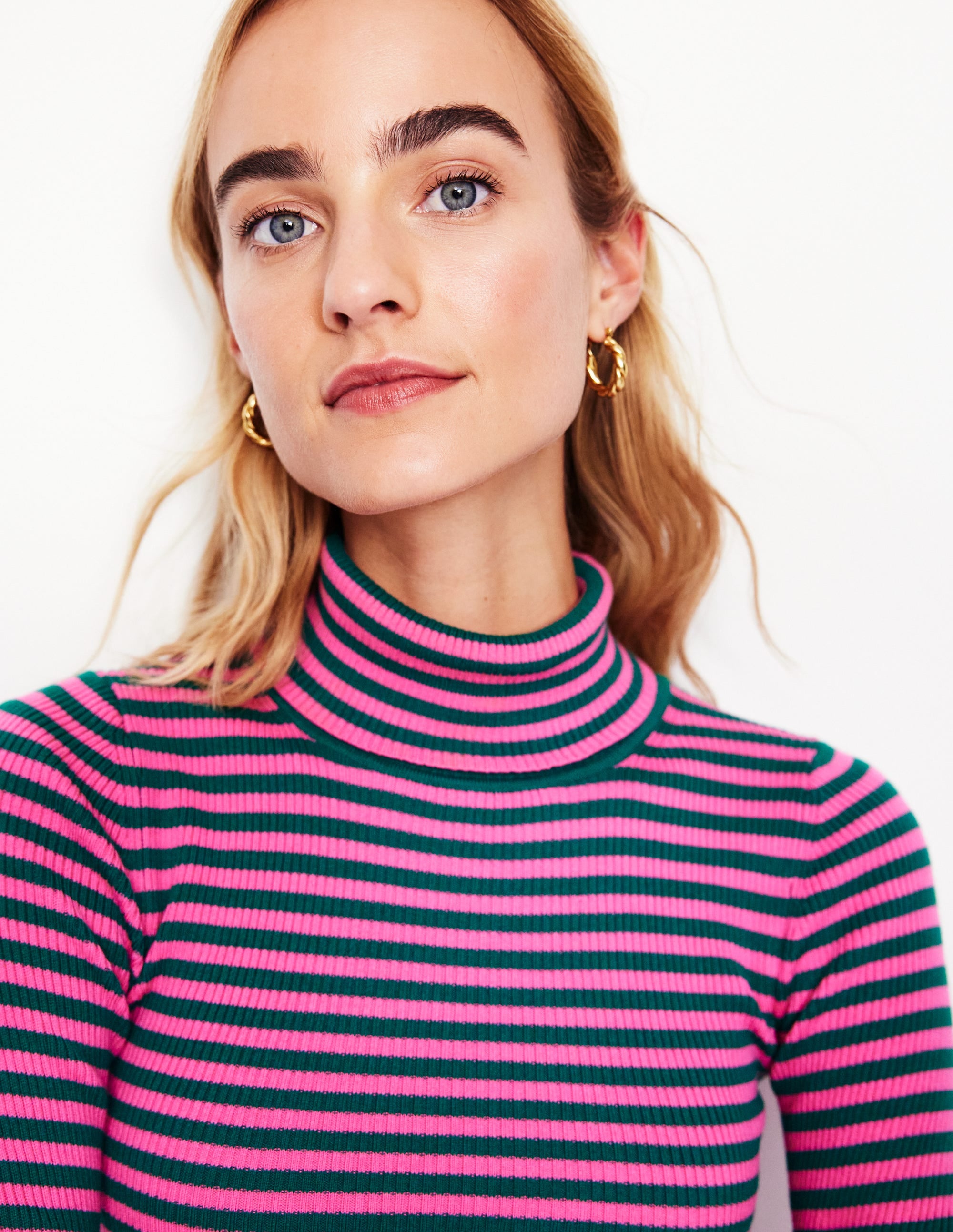  Chunky Twist Hoops-Gold、mySite、ashleygrahame