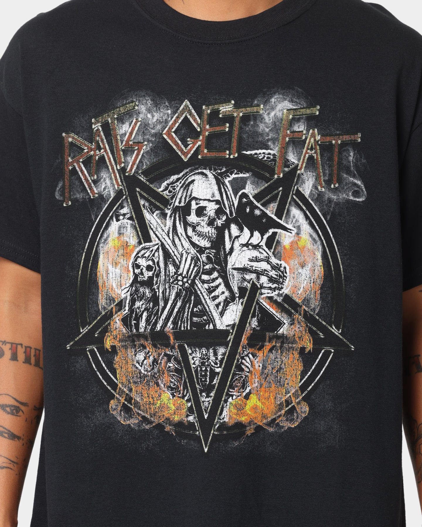 Rats Get Fat American Tour Vintage T-Shirt Black、mySite、zt4zffjzw