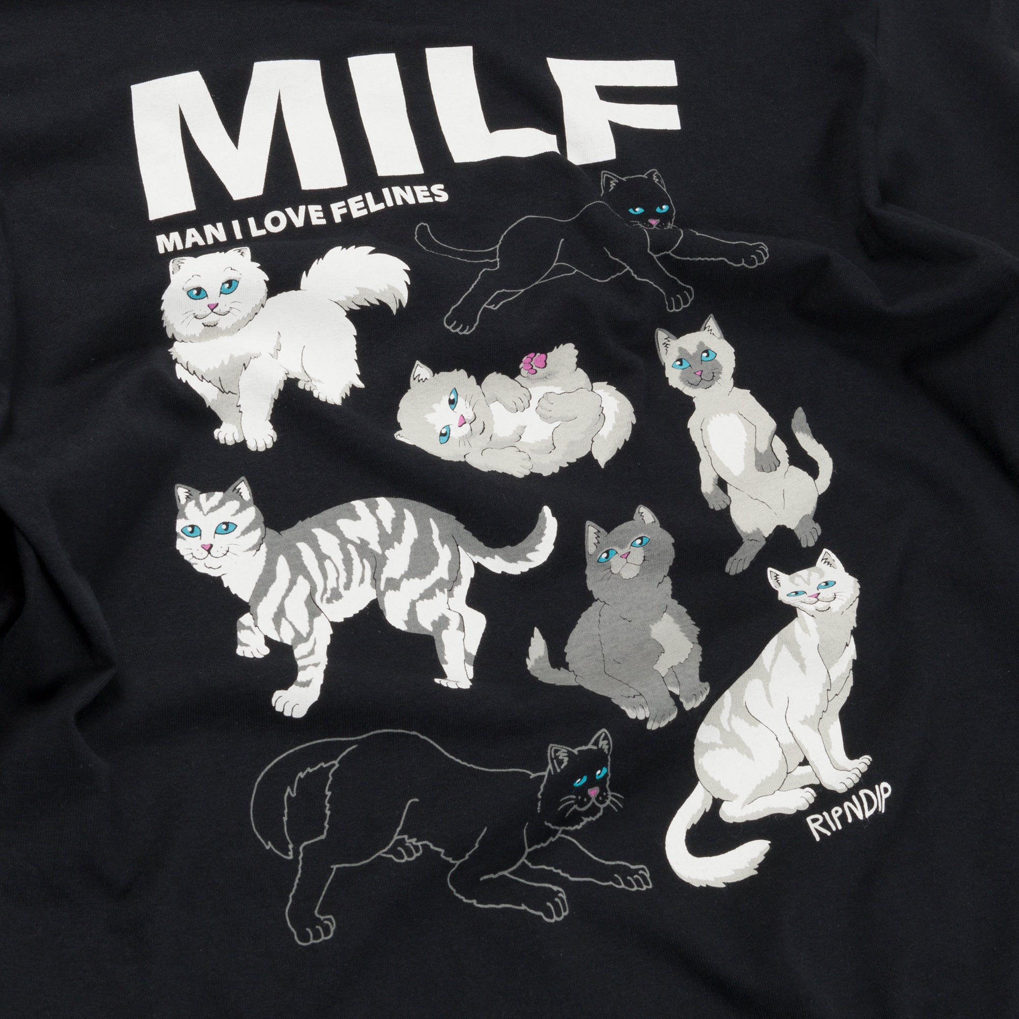  Man I Love Felines Long Sleeve (Black)、mySite、merchandisen