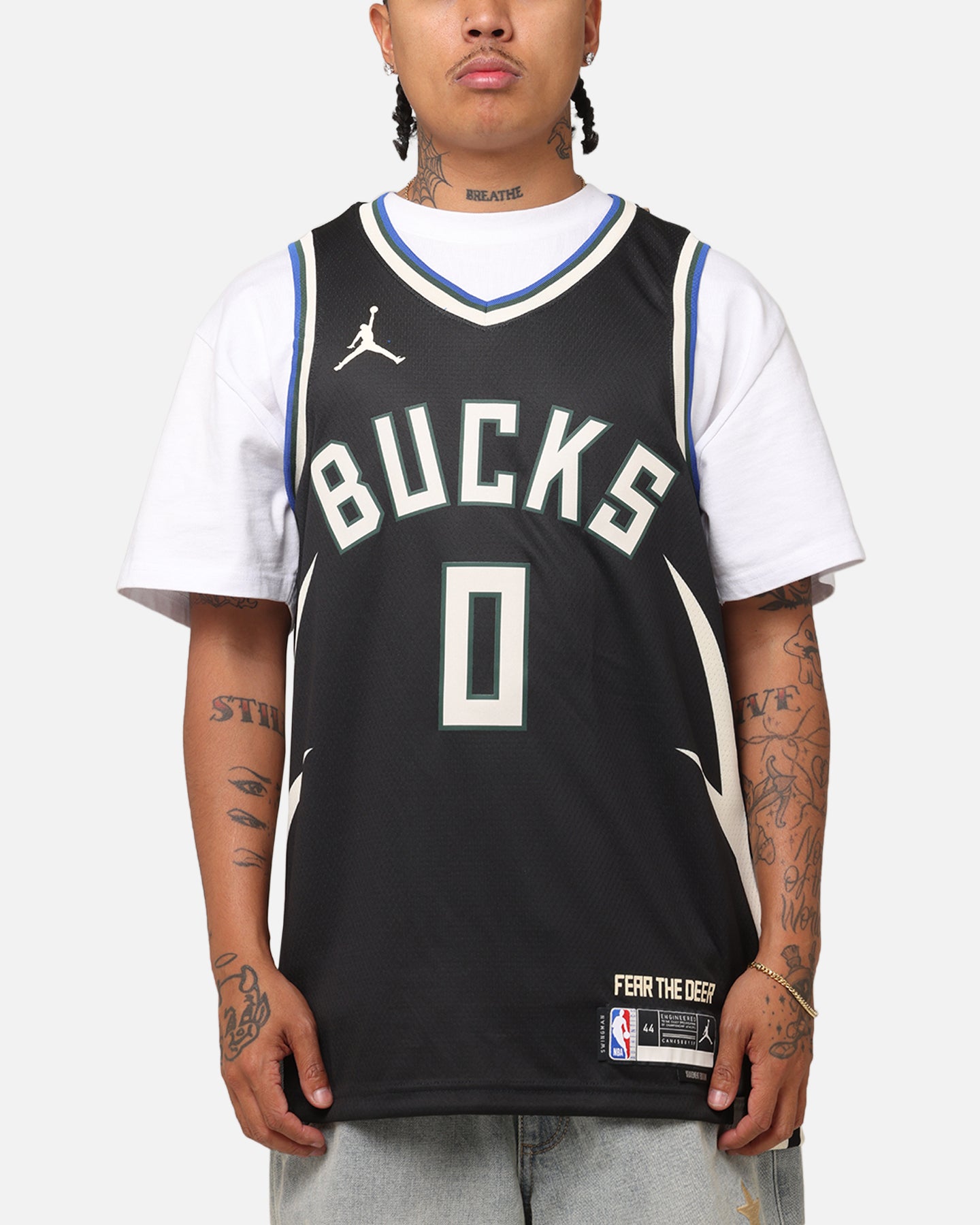 Nike Damian Lillard Milwaukee Bucks #0 Icon Edition 2022/23 Nike Dri-Fit NBA Swingman Jersey Black、mySite、zt4zffjzw