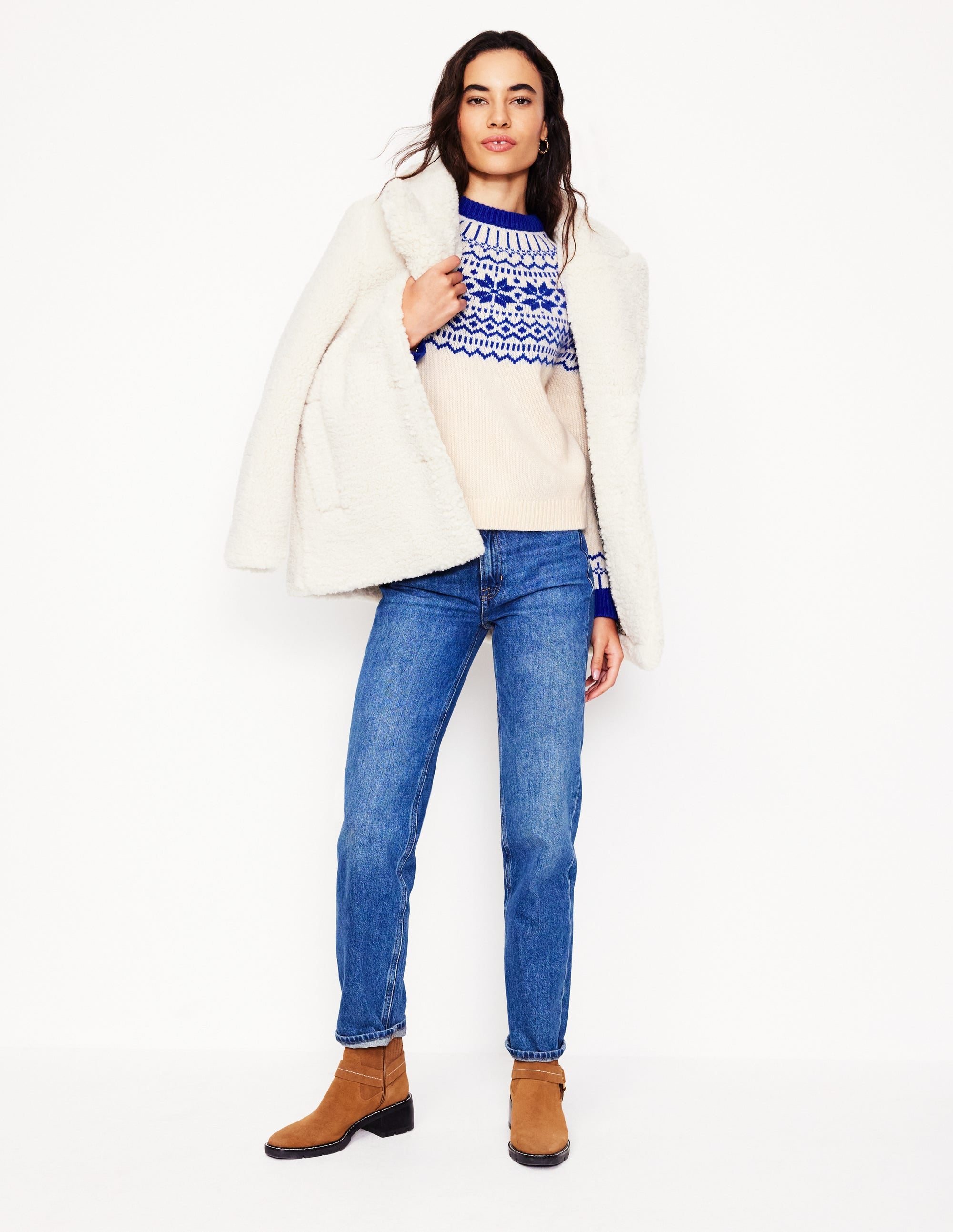  Eleanor Fair Isle Jumper-Warm Ivory、mySite、ashleygrahame