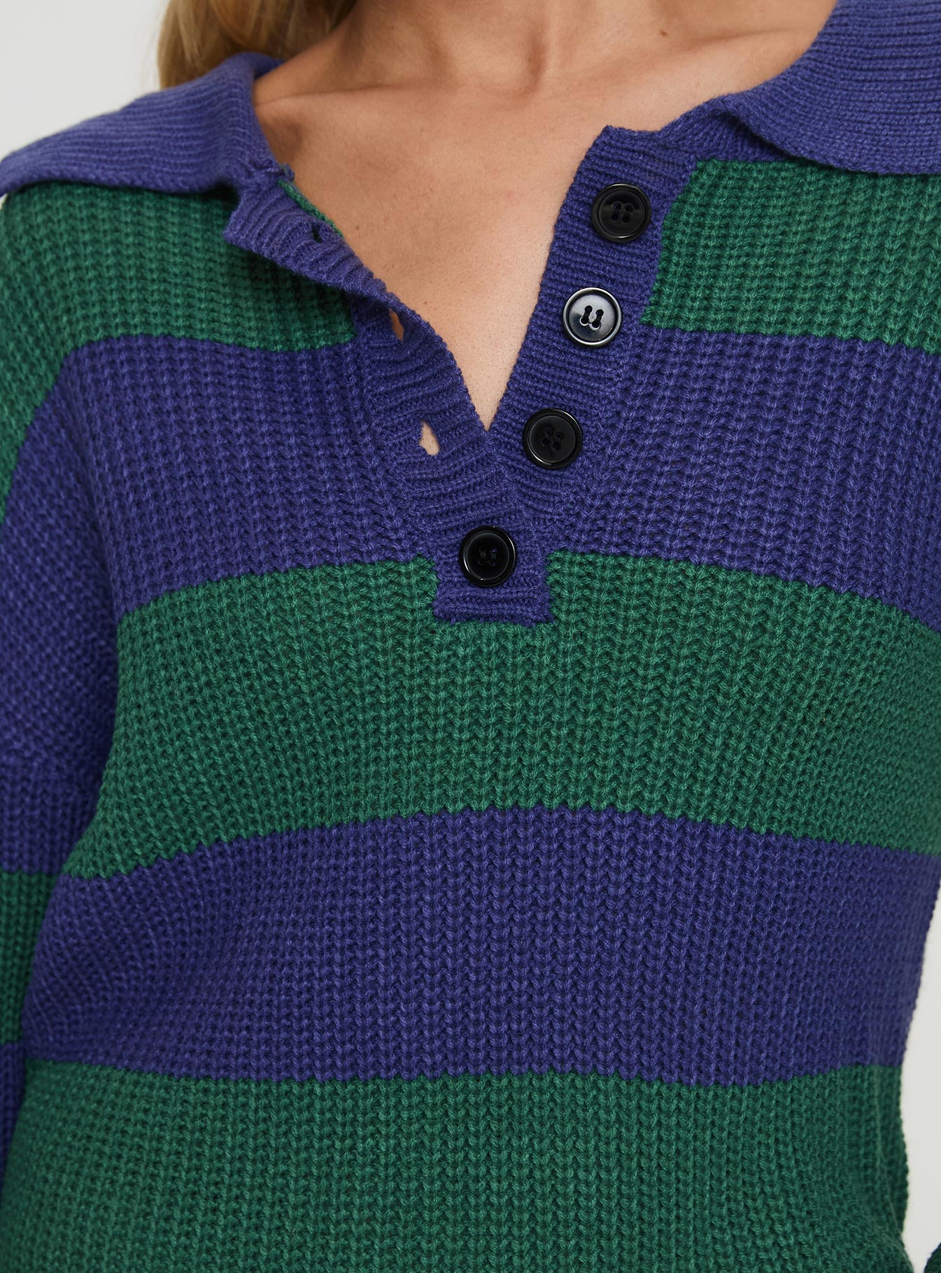 Olivah Jumper Blue / Green、mySite、solidvoid