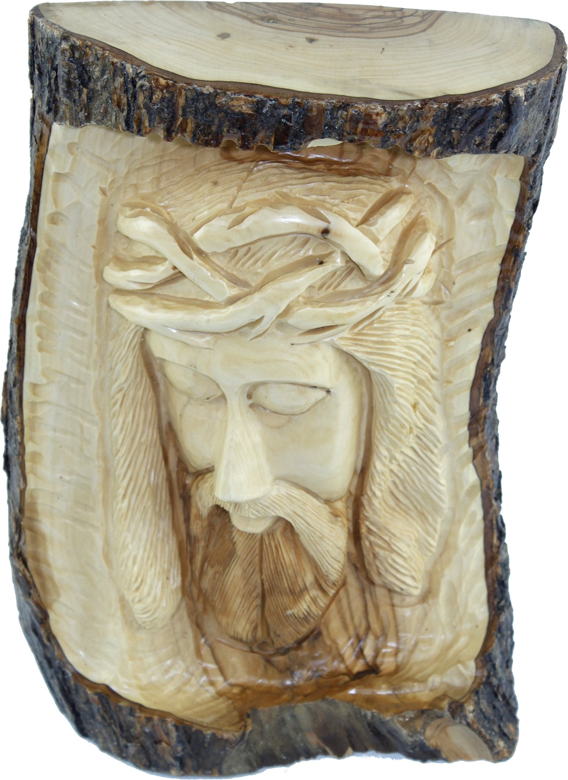  Agony of our Lord and Savior Jesus Christ carved in olive wood trunk ( 24 x 15 cm or 9.6 x 6 Inches )、mySite、elrpsem3k